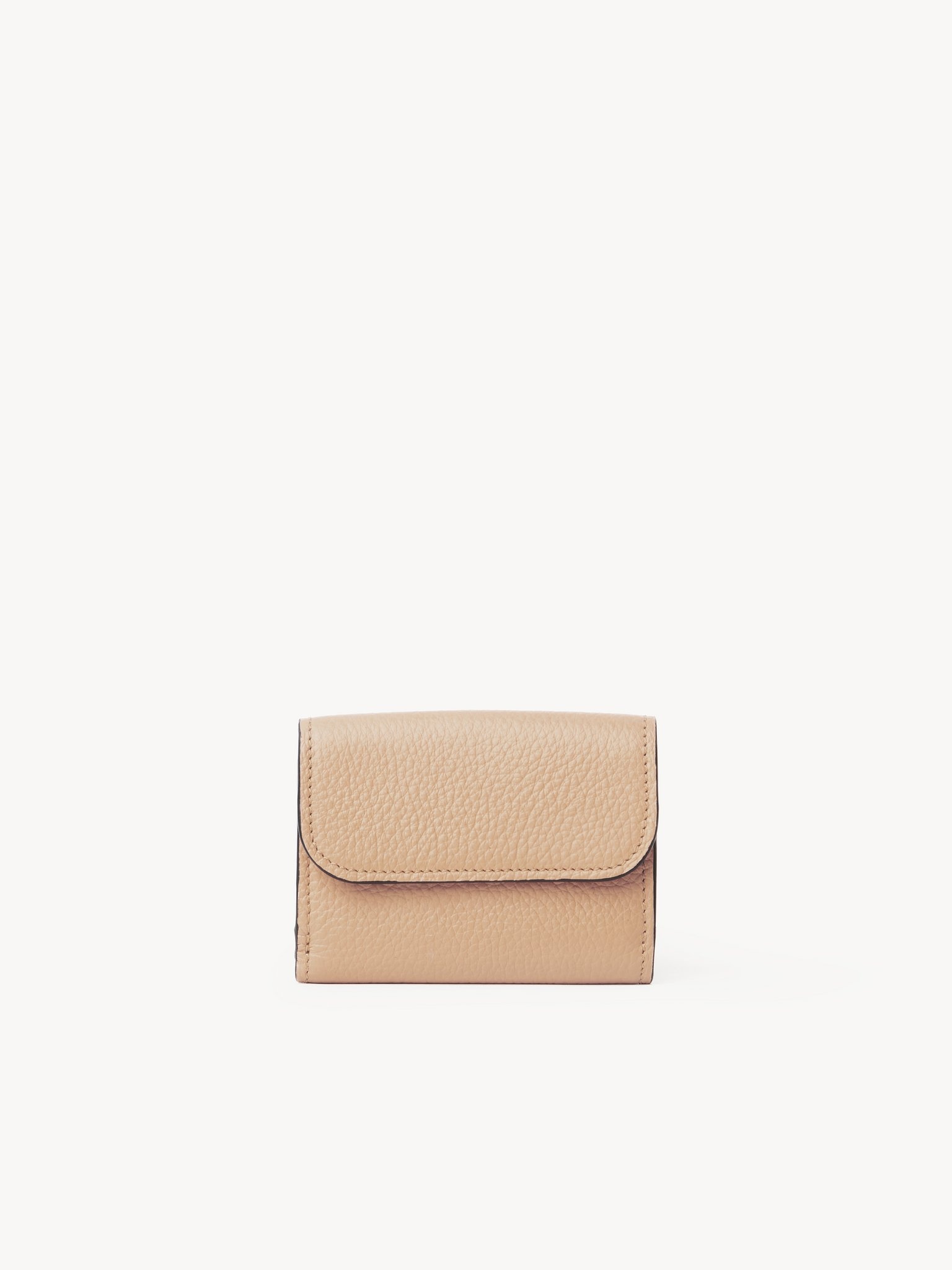 SMALL ALPHABET TRI-FOLD IN GRAINED LEATHER - 2