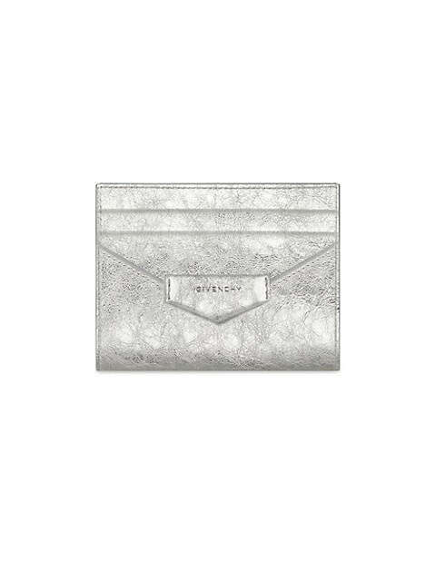 Antigona Card Holder in Laminated Leather - 1