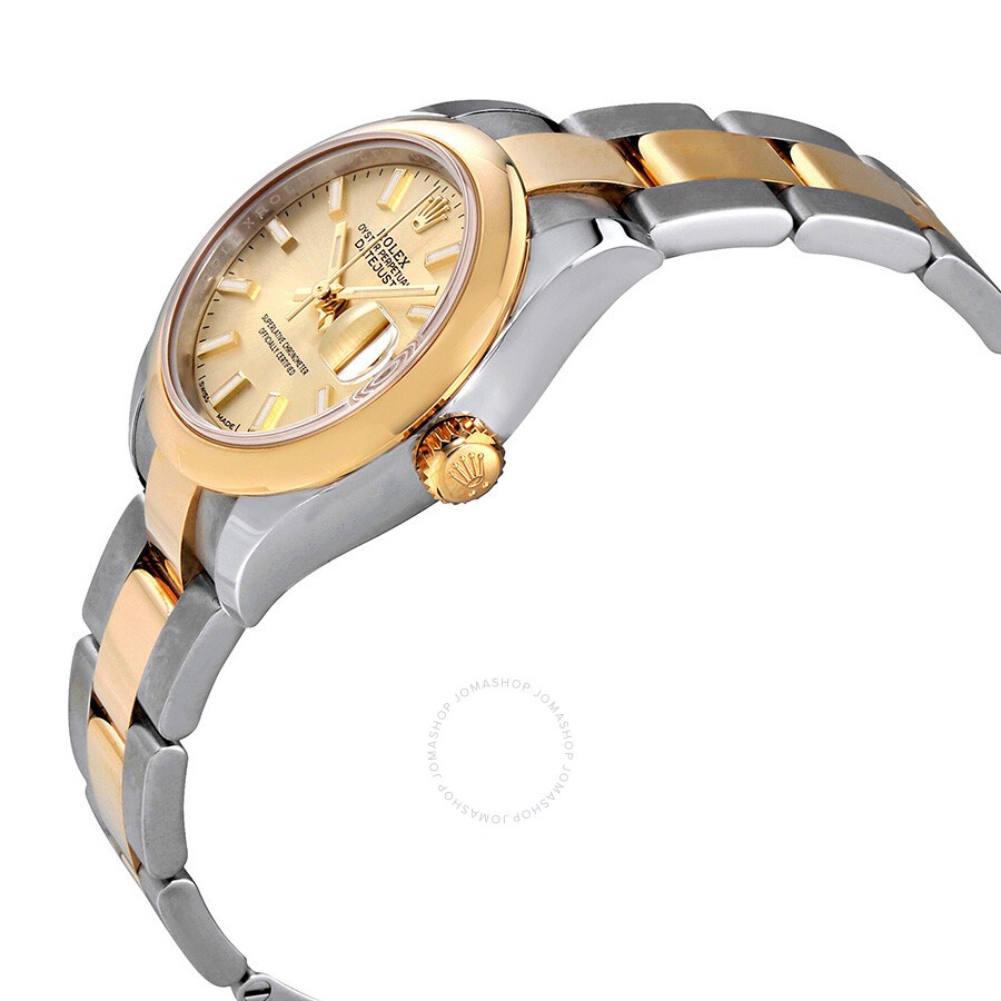Rolex Lady Datejust Champagne Dial Steel and 18K Yellow Gold Oyster Watch 279163CSO - 2