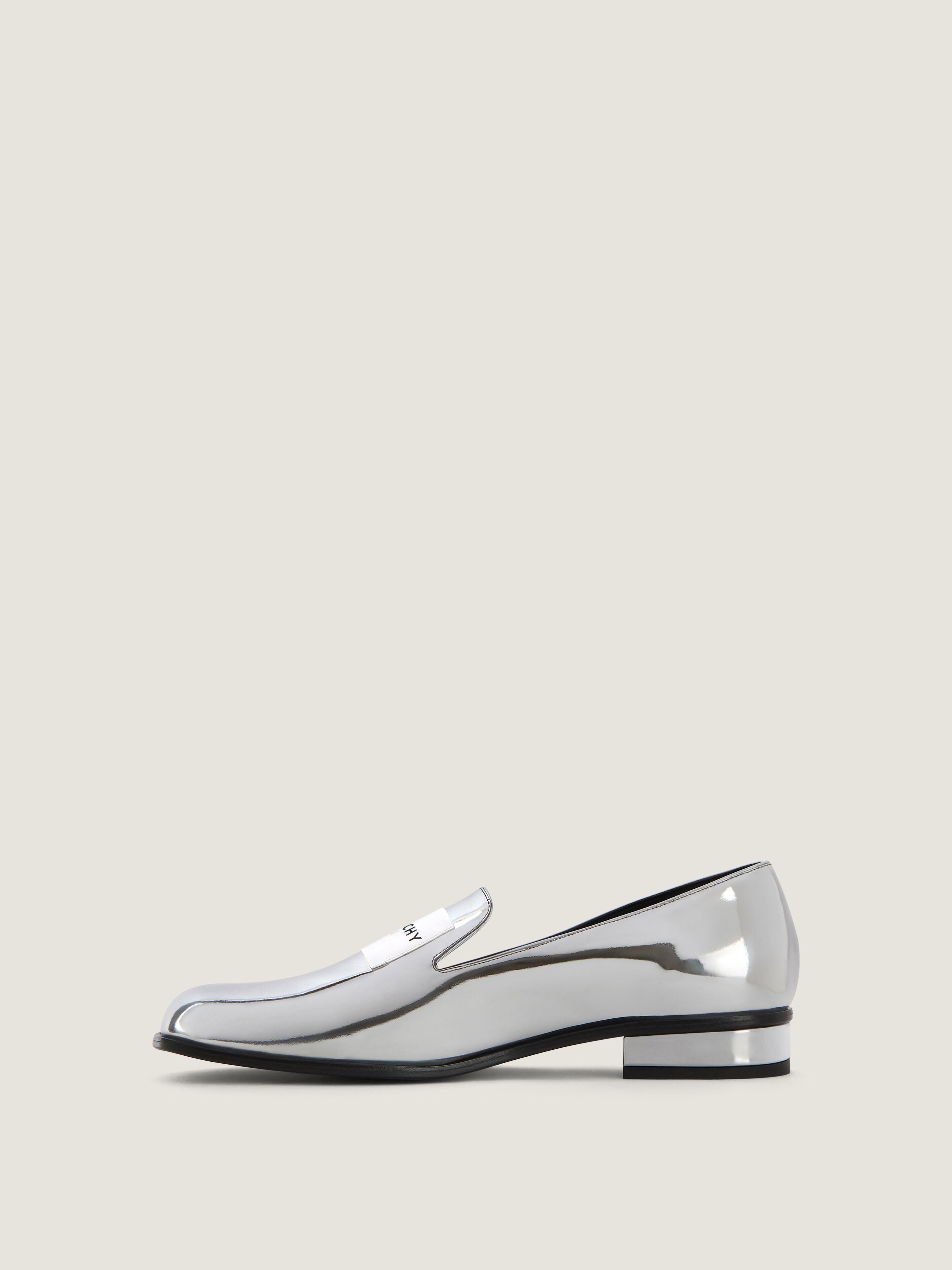 TUX LOAFERS IN MIRROR EFFECT LEATHER - 4