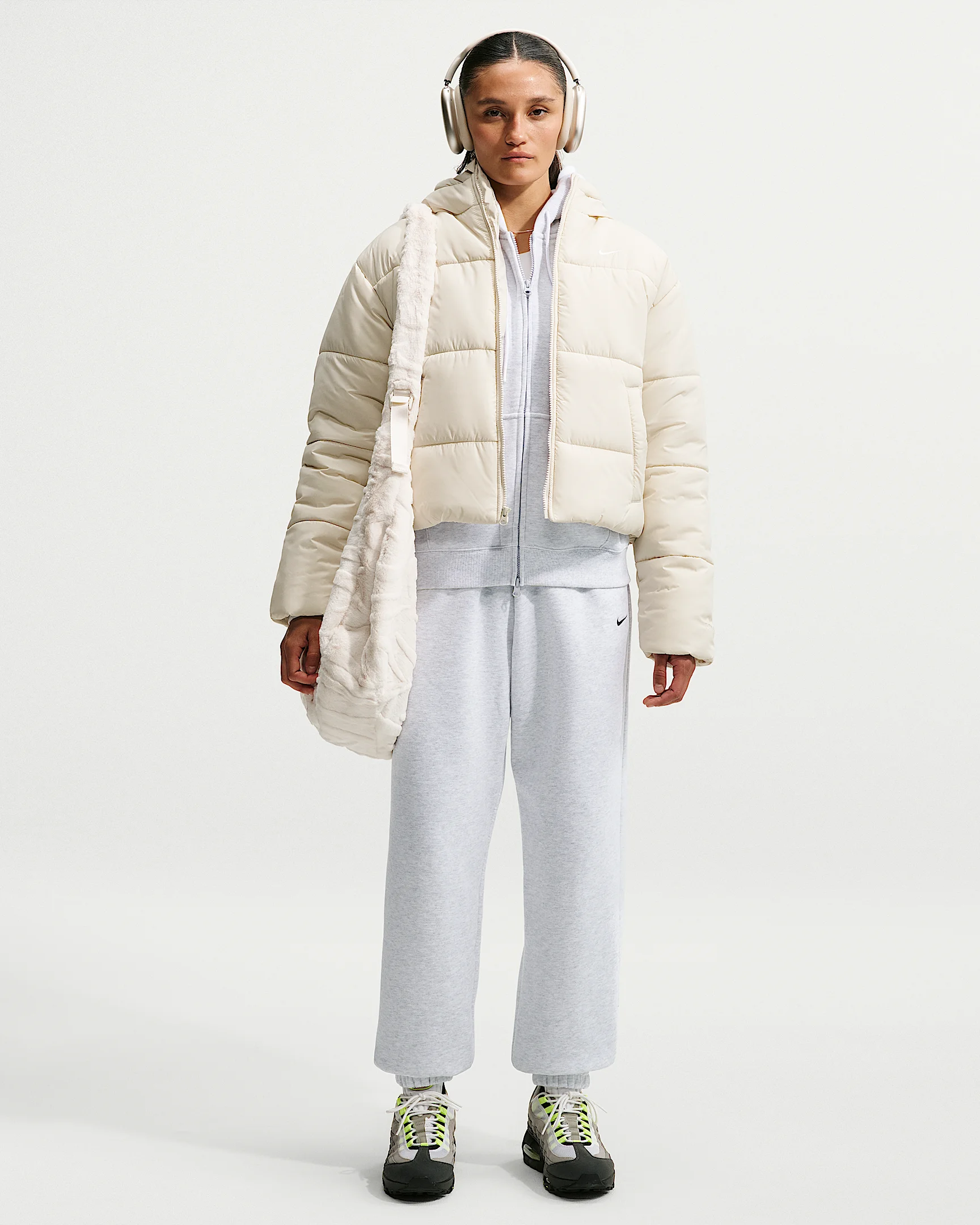 Nike Studio Fleece Medium Weight Women's High-Rise Oversized Cuffed Pants - 1