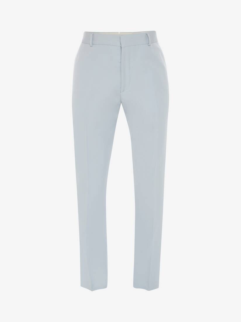 Men's Tailored Cigarette Trousers in Spring Blue - 1