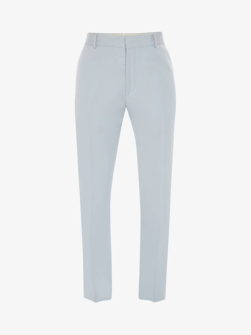 Men's Tailored Cigarette Trousers in Spring Blue 1