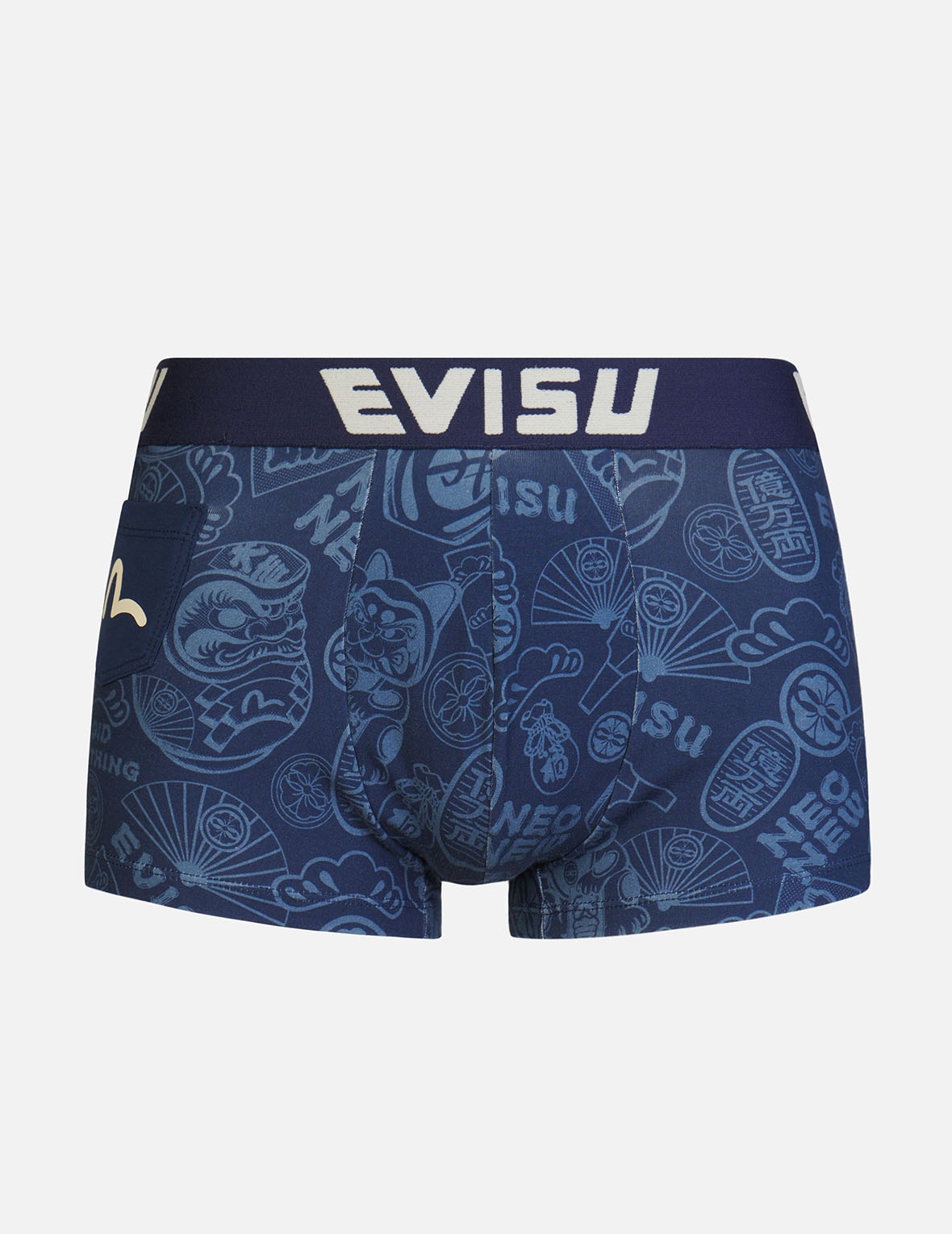 TWO-PACK ALLOVER EVISU SQUAD PRINT TRUNKS - 5