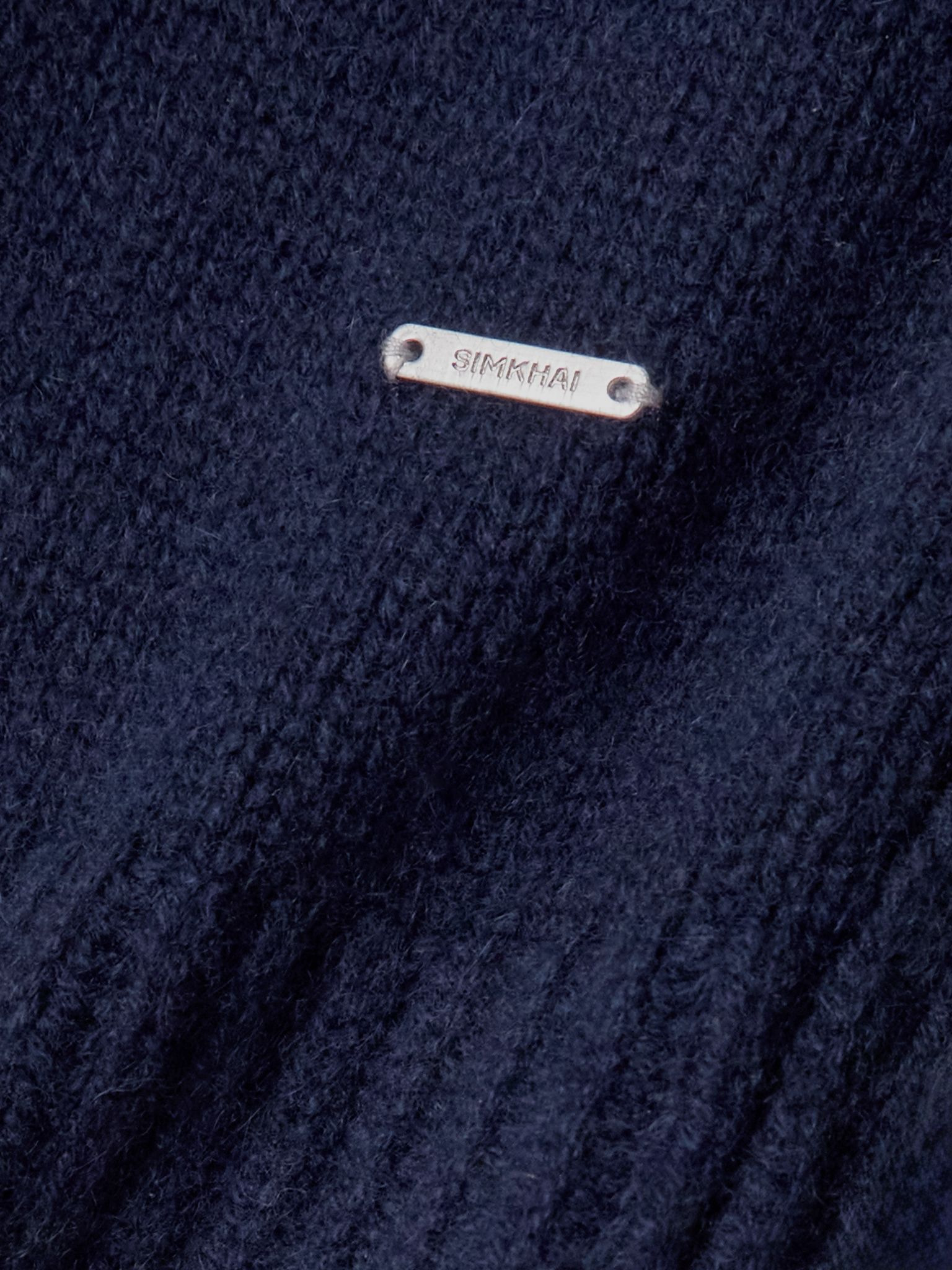 Andes ribbed cashmere sweater Navy - 4