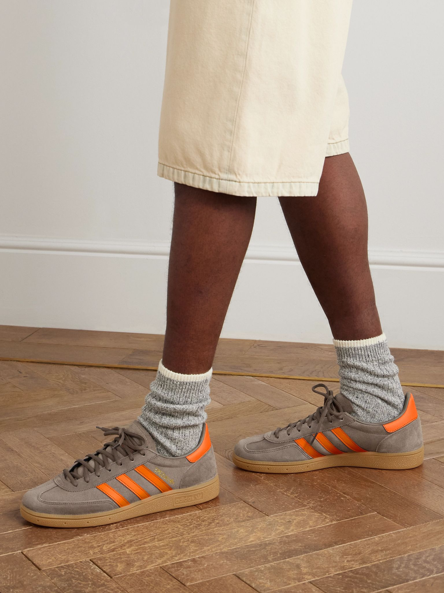 Handball Spezial Leather-Trimmed Suede Sneakers Brown - 2