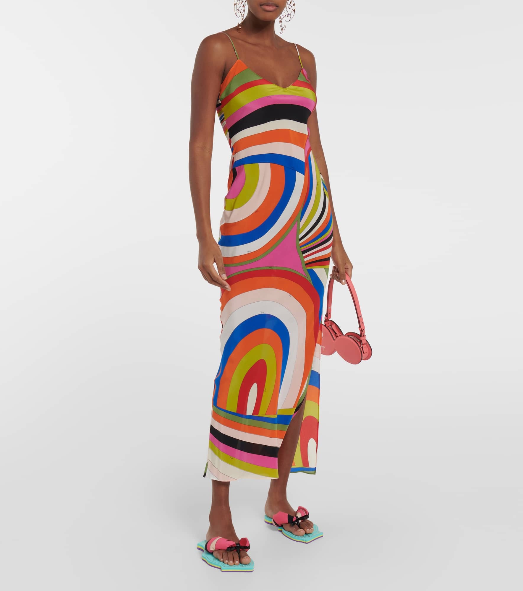 Marmo-print padded sandals - 2
