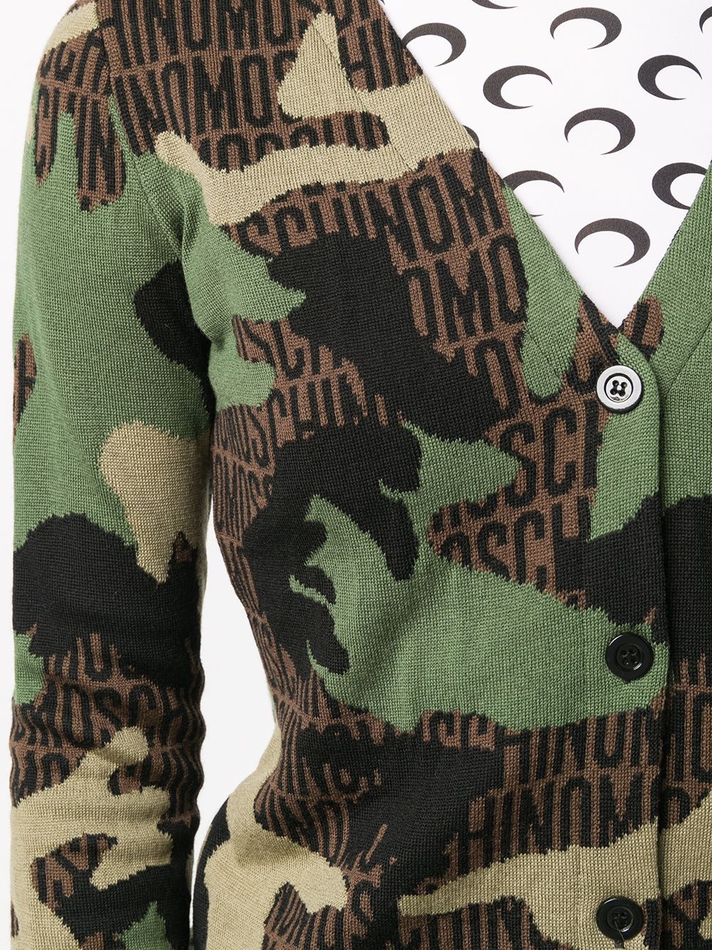 camouflage cardigan - 5