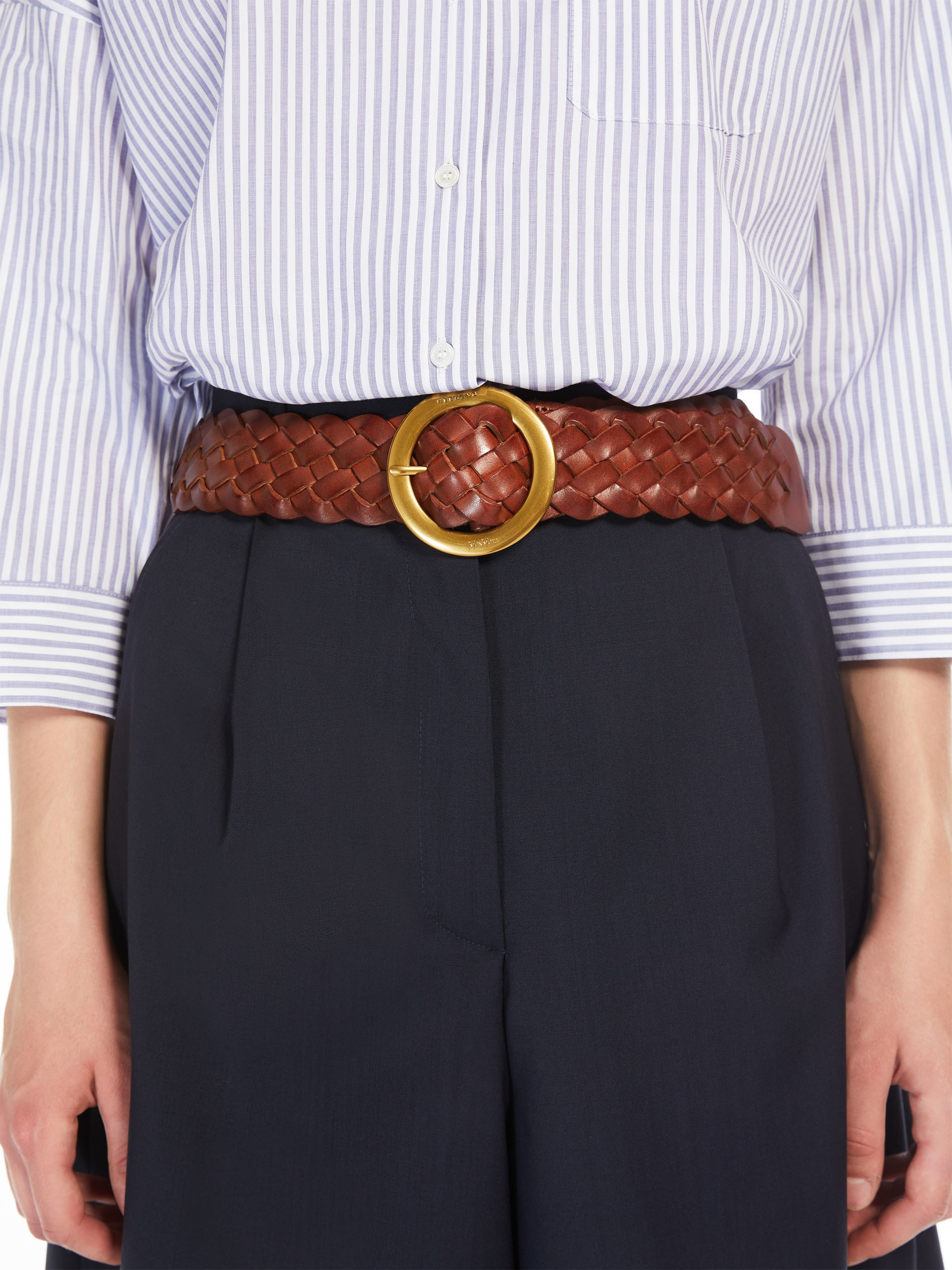 FALLA Woven leather belt - 3