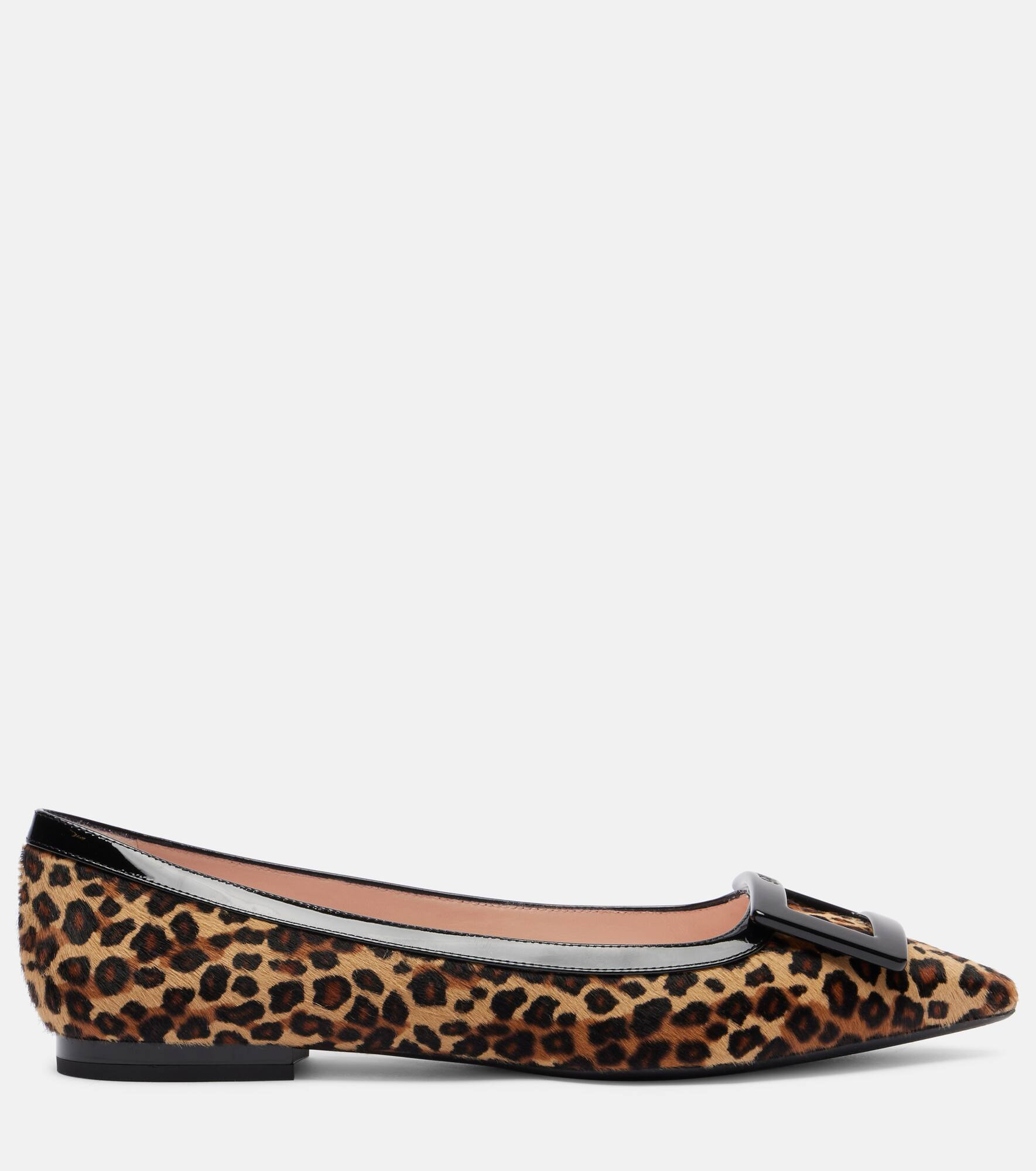Gommette Ball calf hair ballet flats - 4