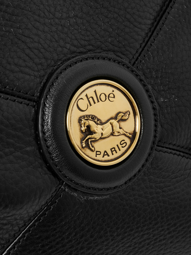 CHLOÉ BALLOON EAST-WEST TOTE BAG IN GRAINED LEATHER 6