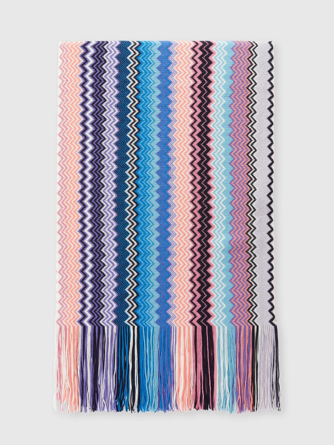Zig zag wool blend scarf - 1