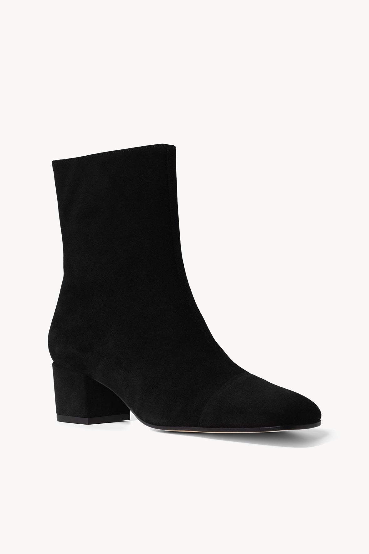 STAUD AIMEE SHORT BOOT BLACK SUEDE - 3
