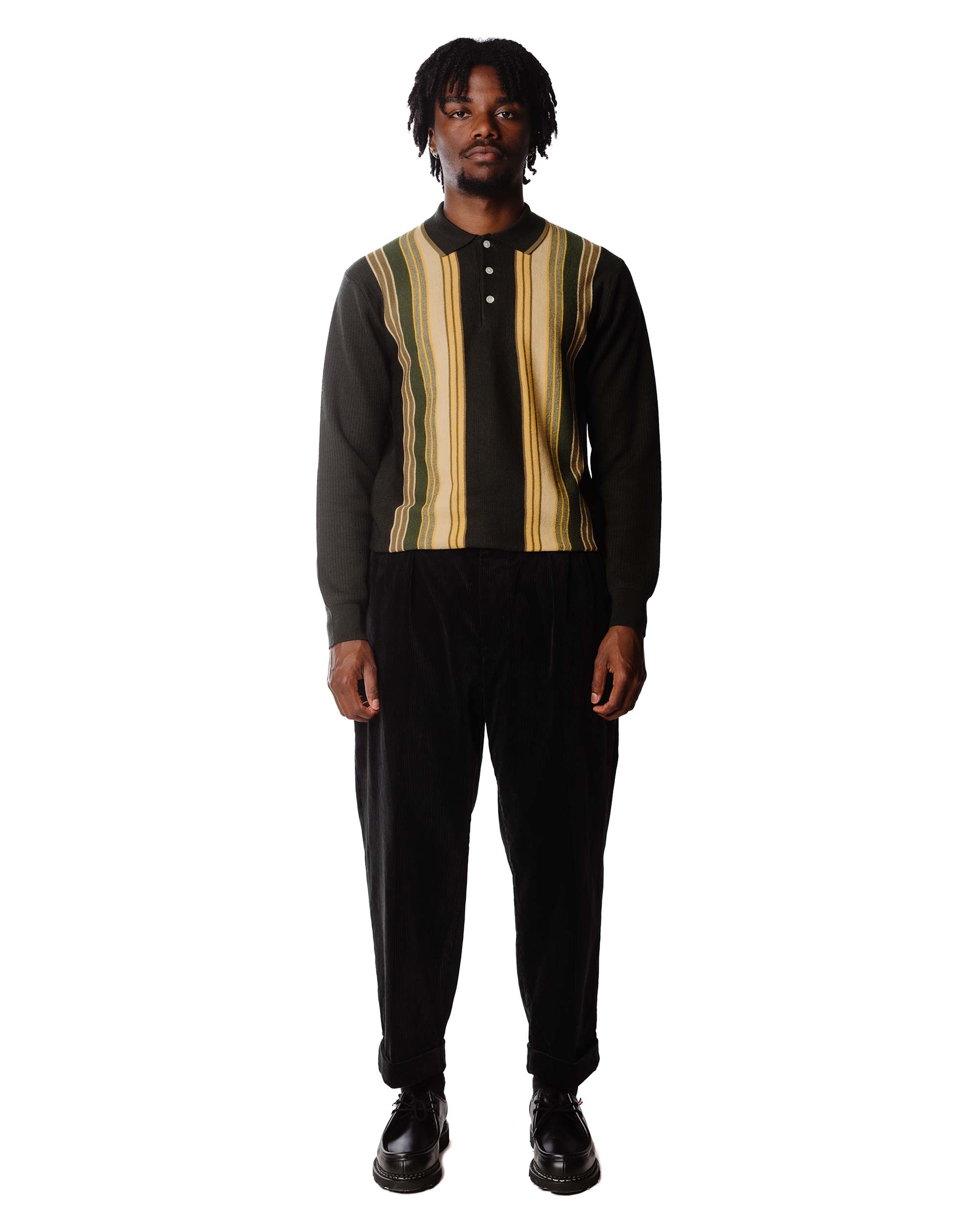 2Pleats Corduroy Charcoal Grey - 2