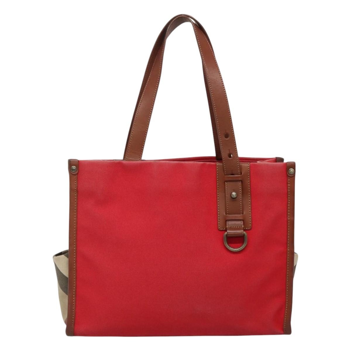 Burberry Tote Bag Canvas Red - 2