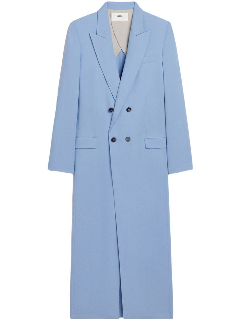 double-breasted blazer maxi dress 1
