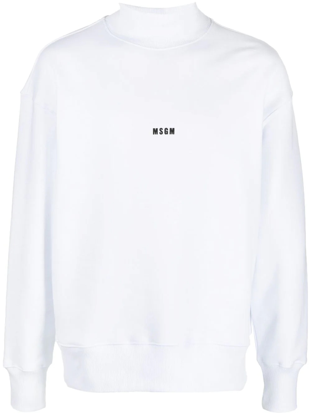 logo-print mock-neck sweatshirt - 1