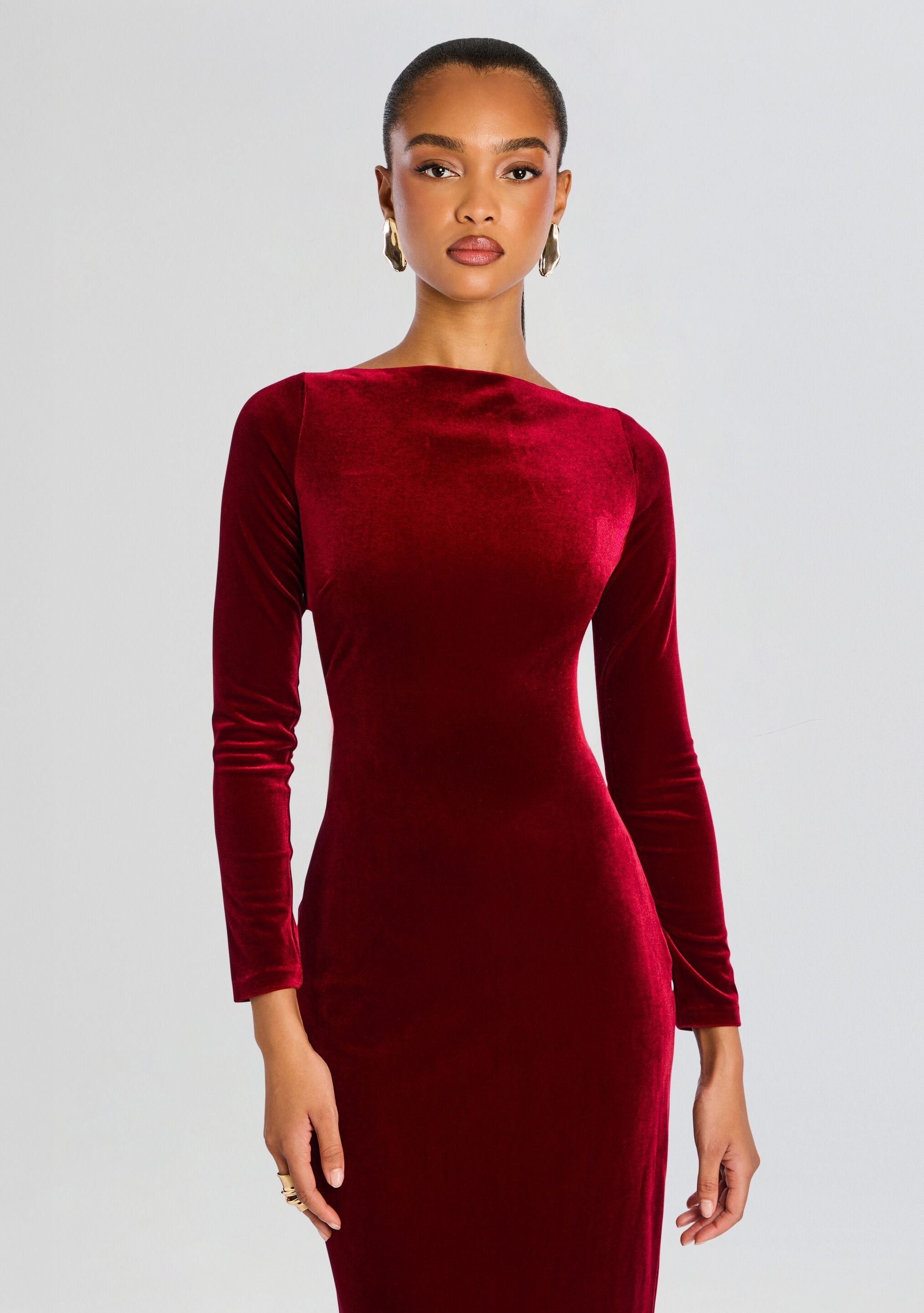 ALIZEE VELVET DRESS - 5