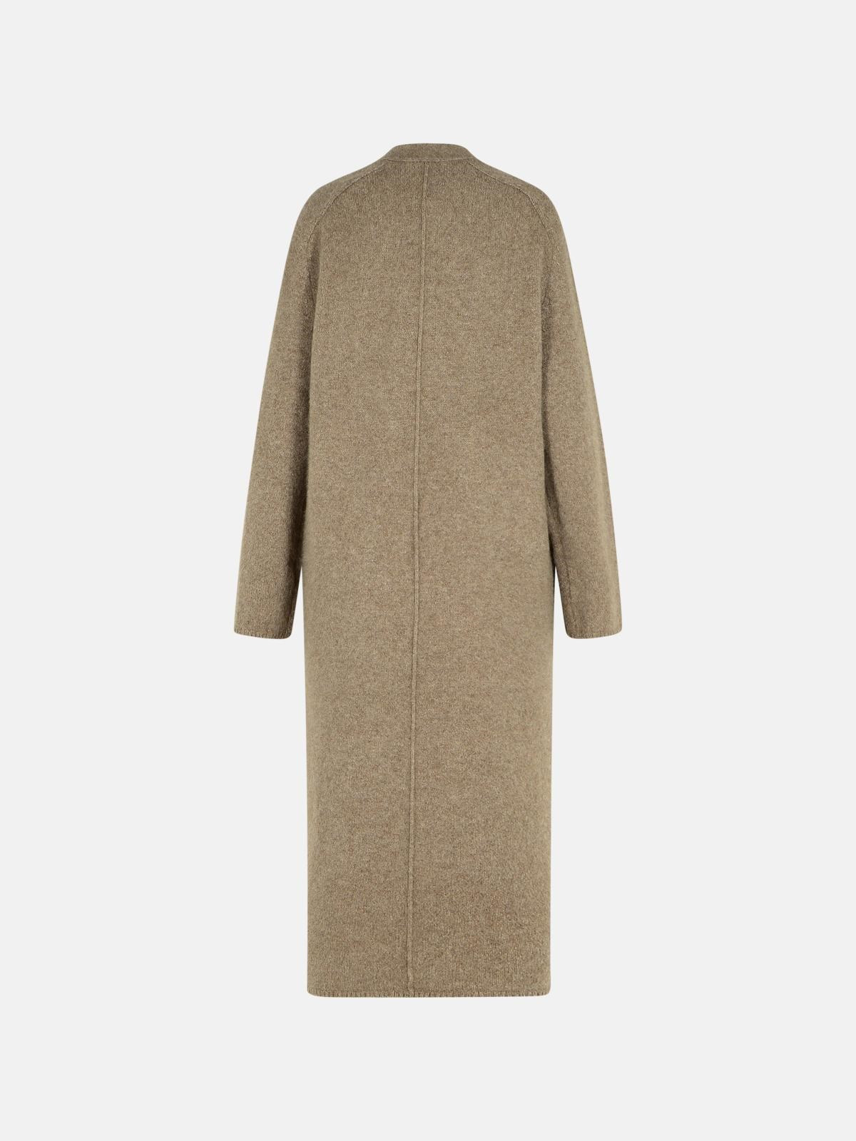 WOOL BLEND CENERE MELANGE CARDIGAN - 3