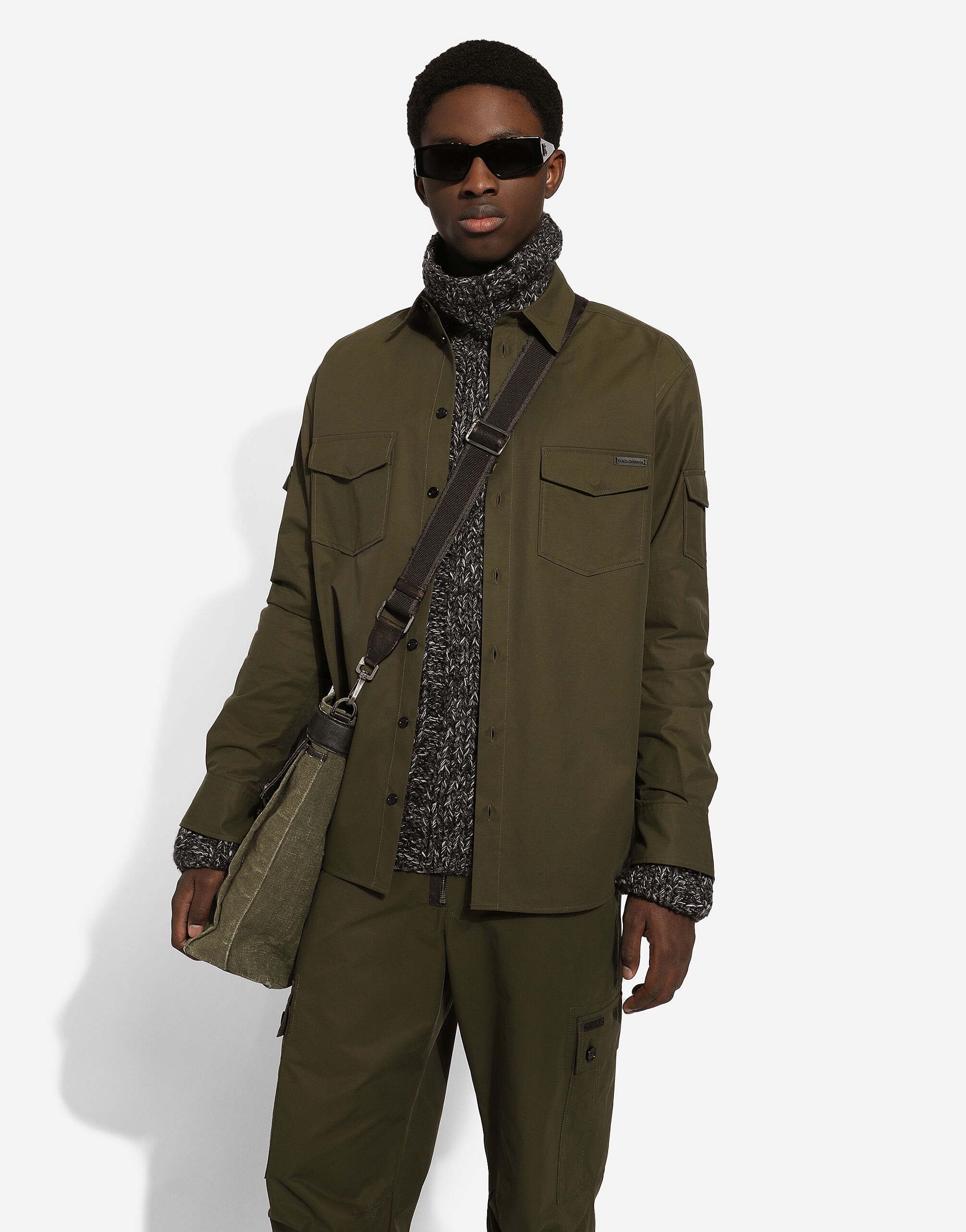 Technical fabric shirt with pockets - 4