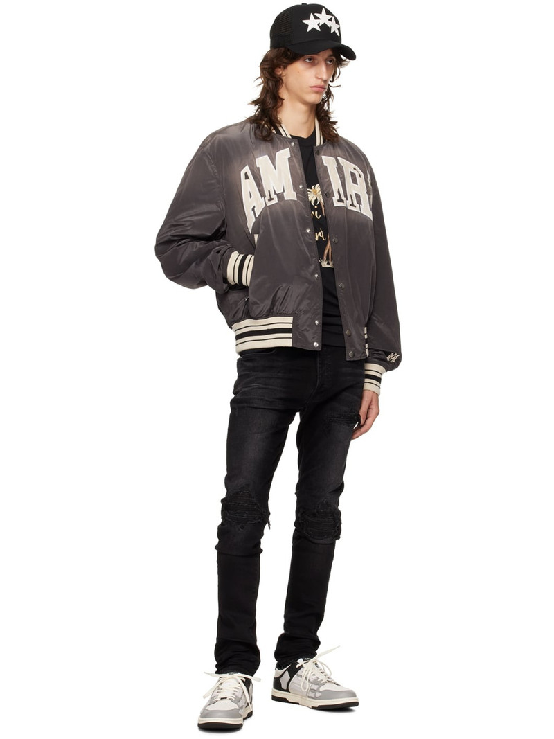 AMIRI Black MX1 Bandana Jacquard Jeans outlook