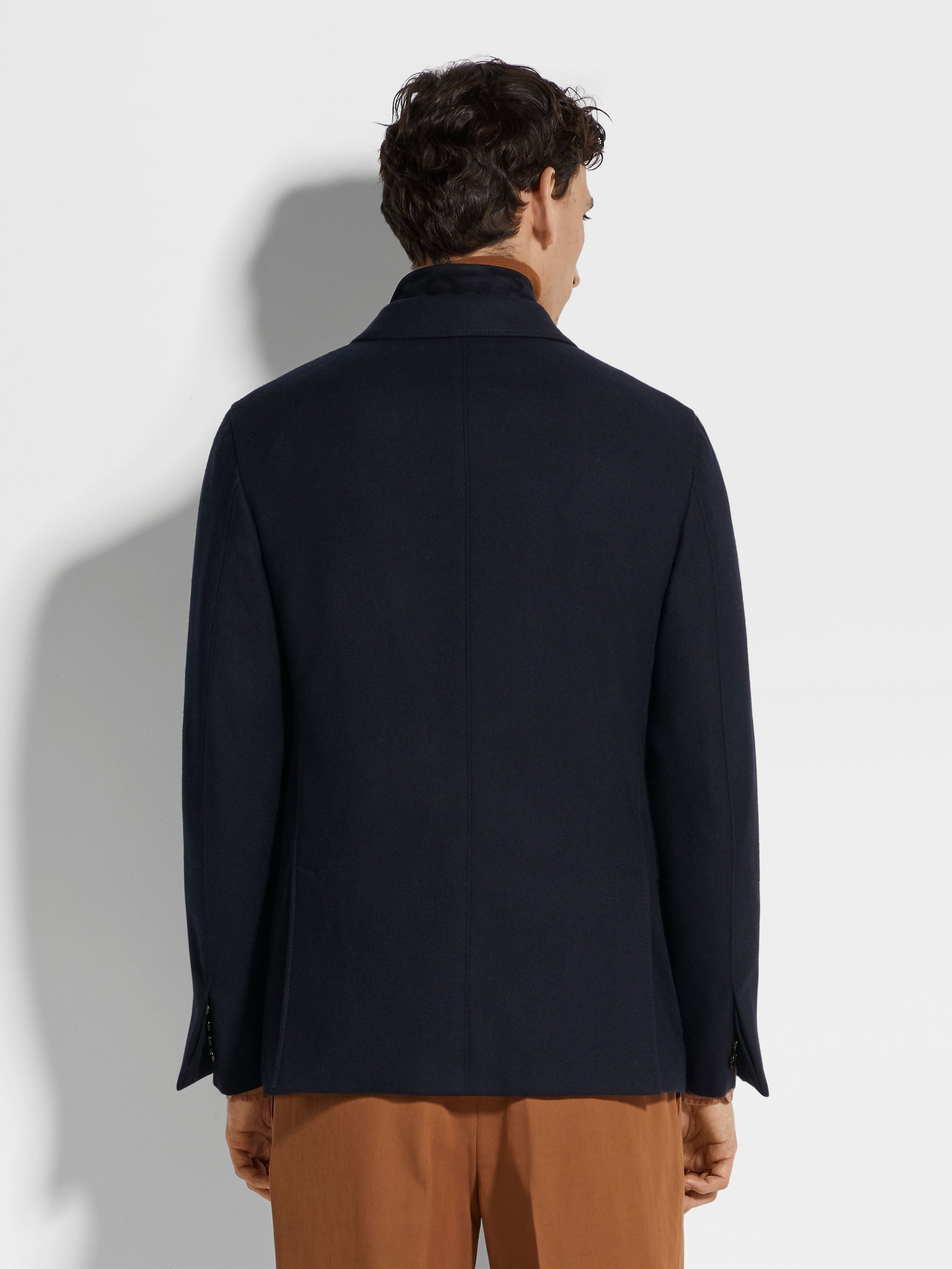NAVY BLUE TROFEO™ CASHMERE JACKET - 5