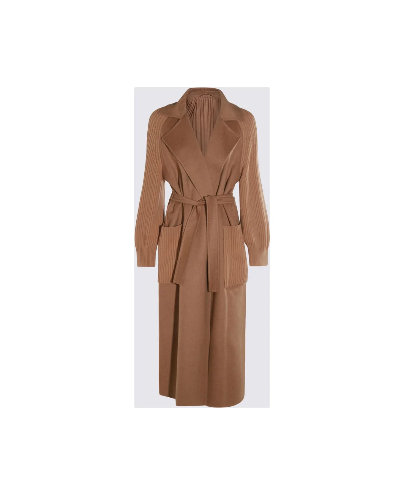 Camel Berard Wool Coat - 1