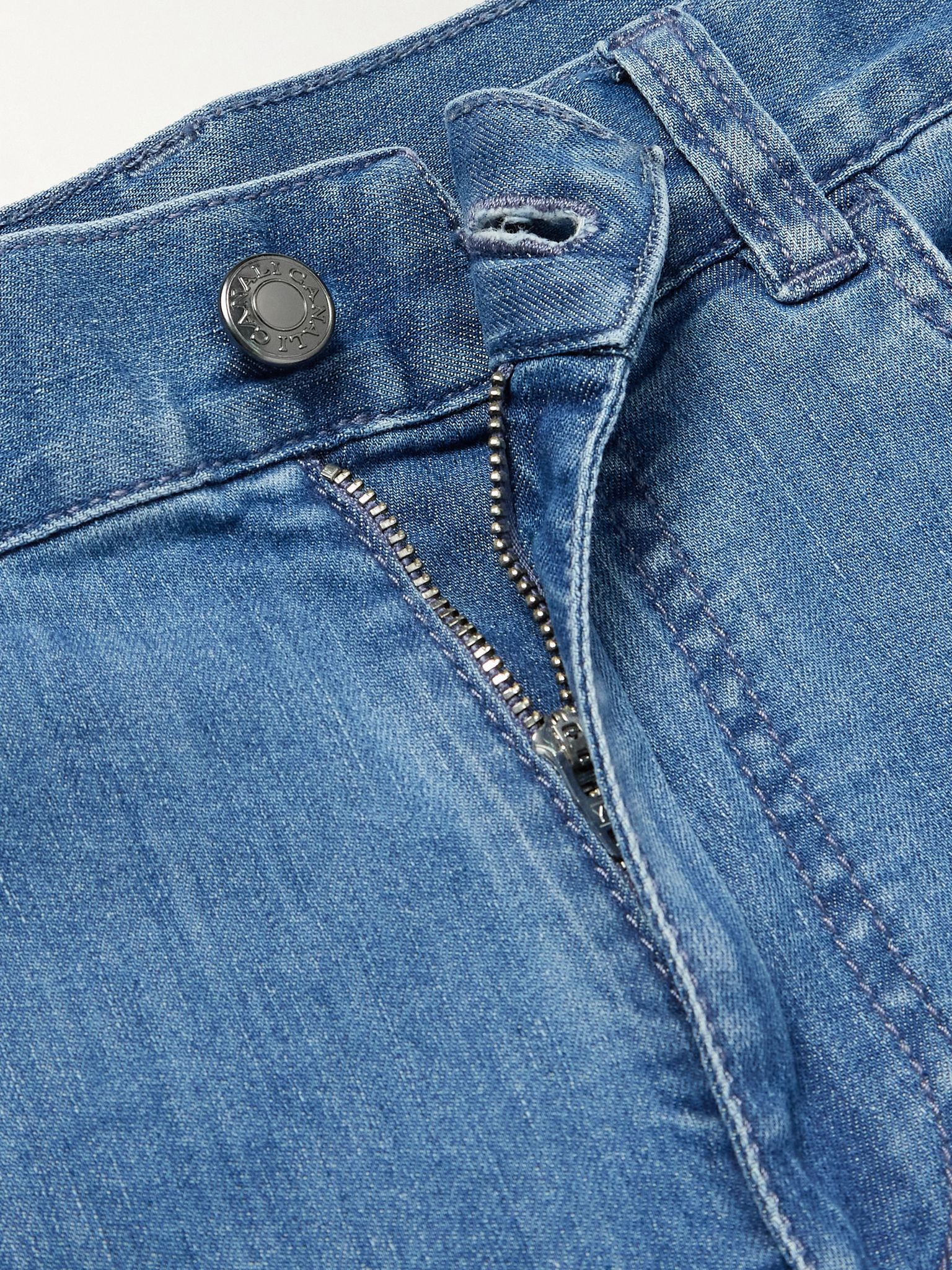 Slim-Fit Straight-Leg Jeans Blue - 6