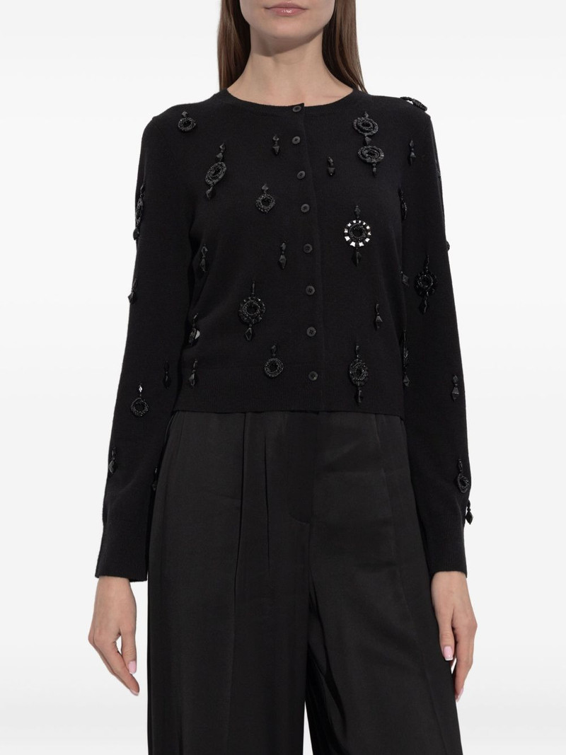 embellished button-fastening sweater 3