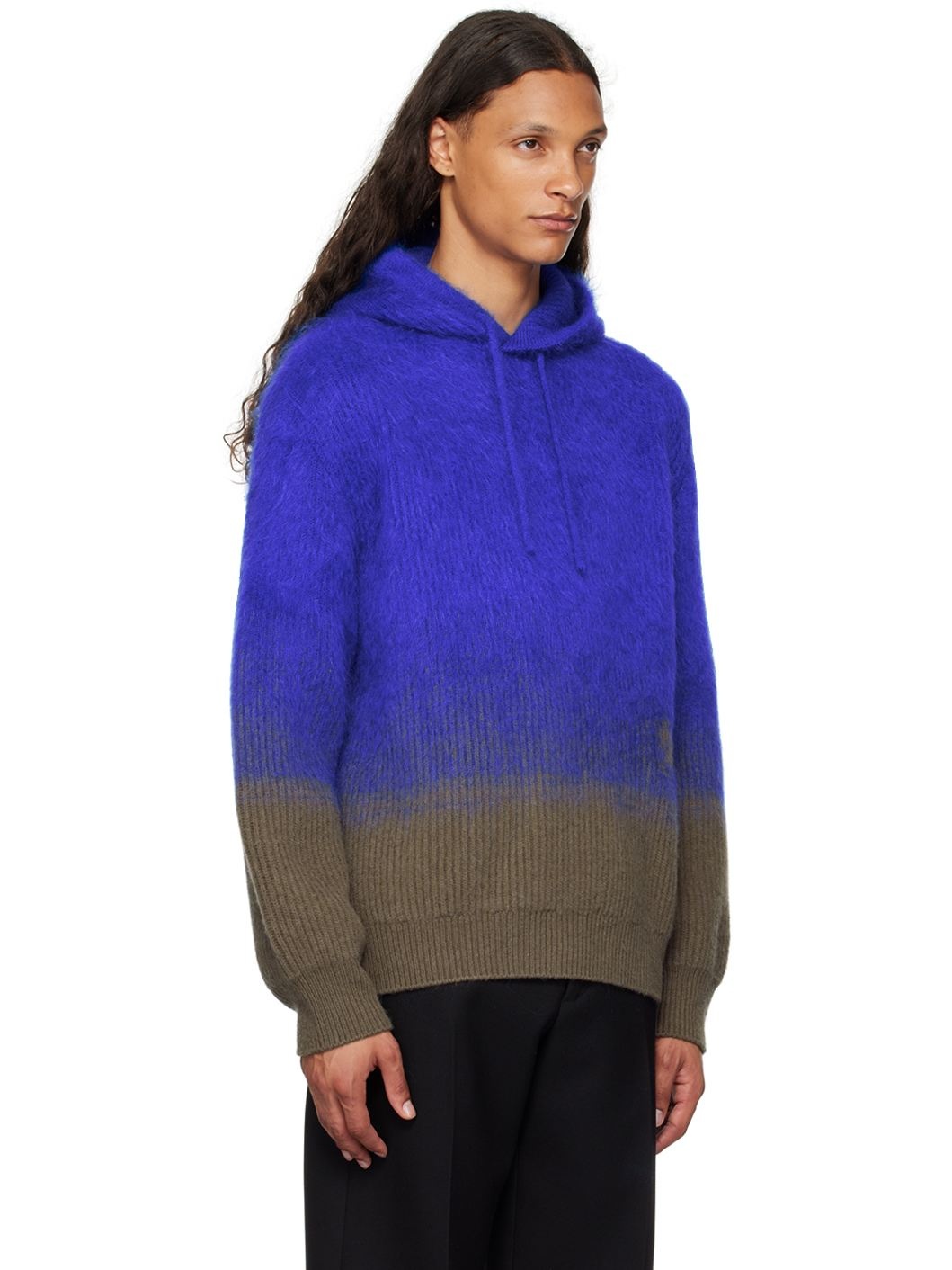 Blue & Gray Gradient Hoodie - 2