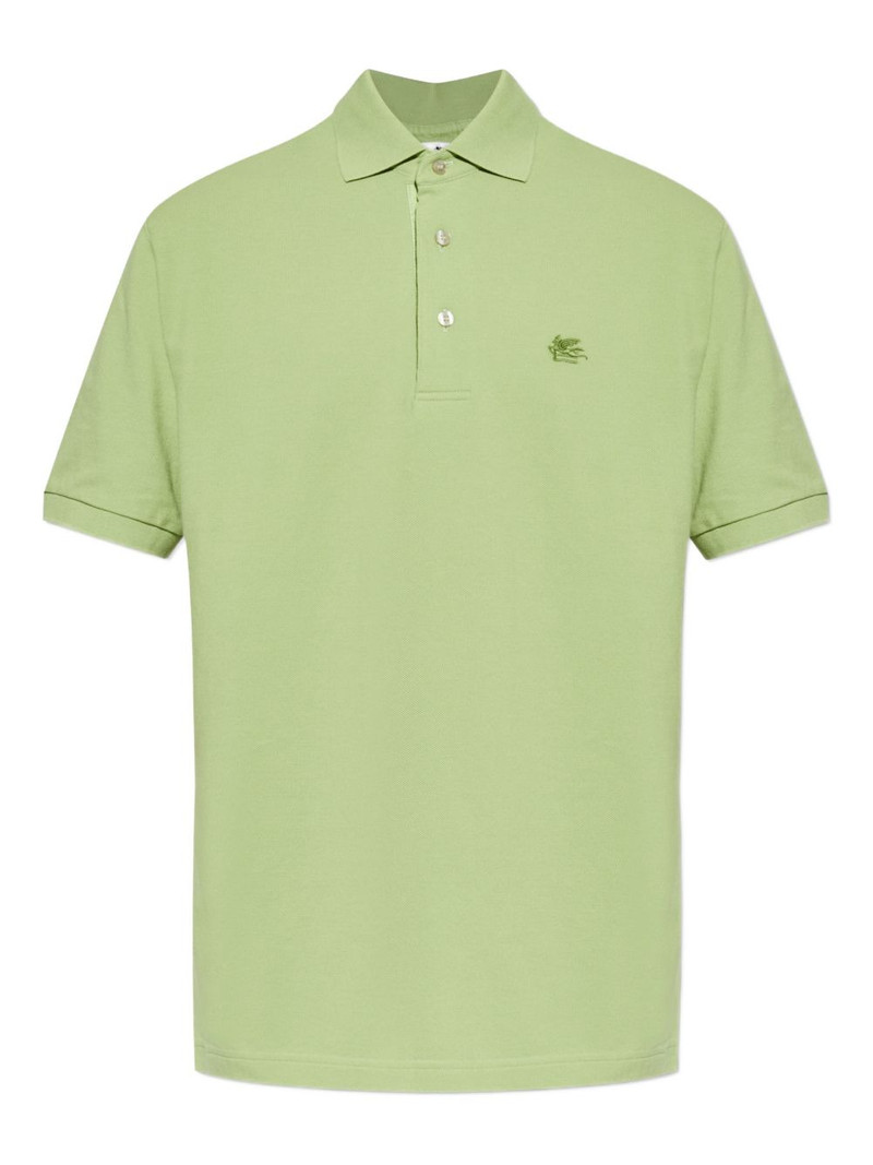 logo-embroidered polo shirt 1