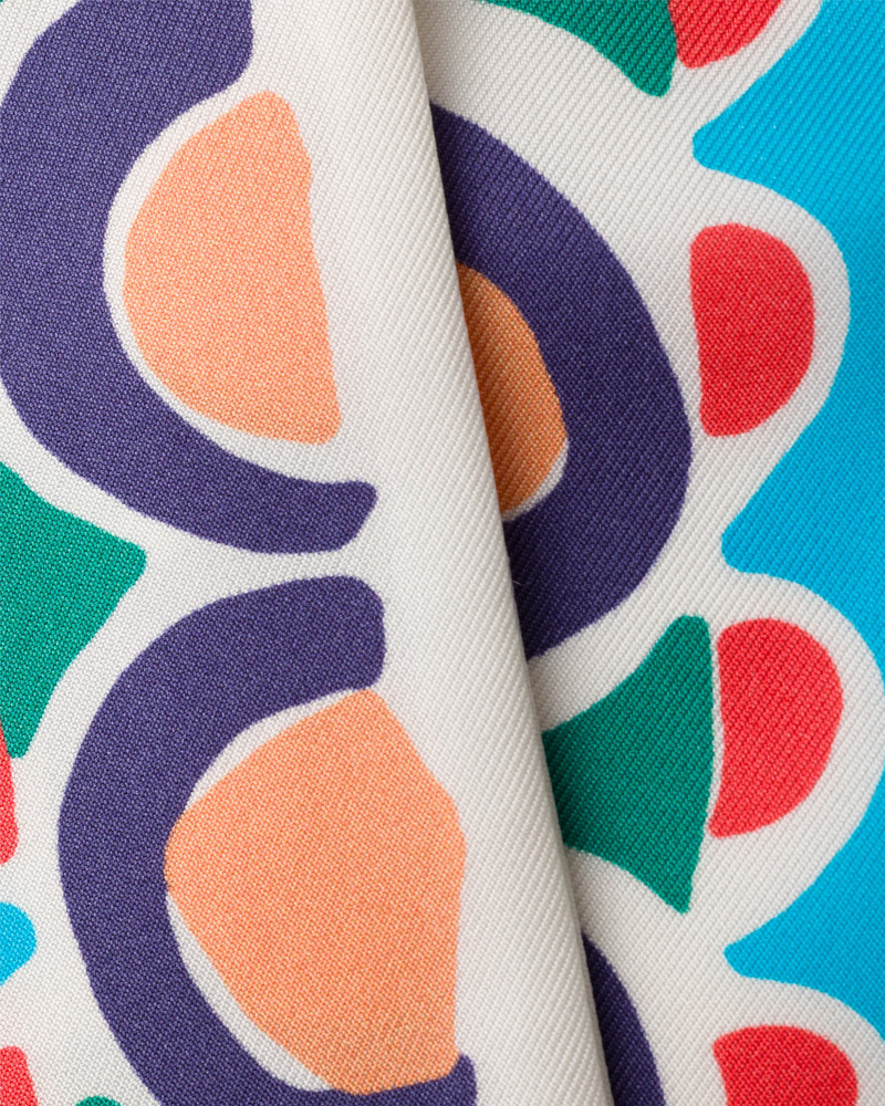 Prada Printed silk twill skinny scarf outlook