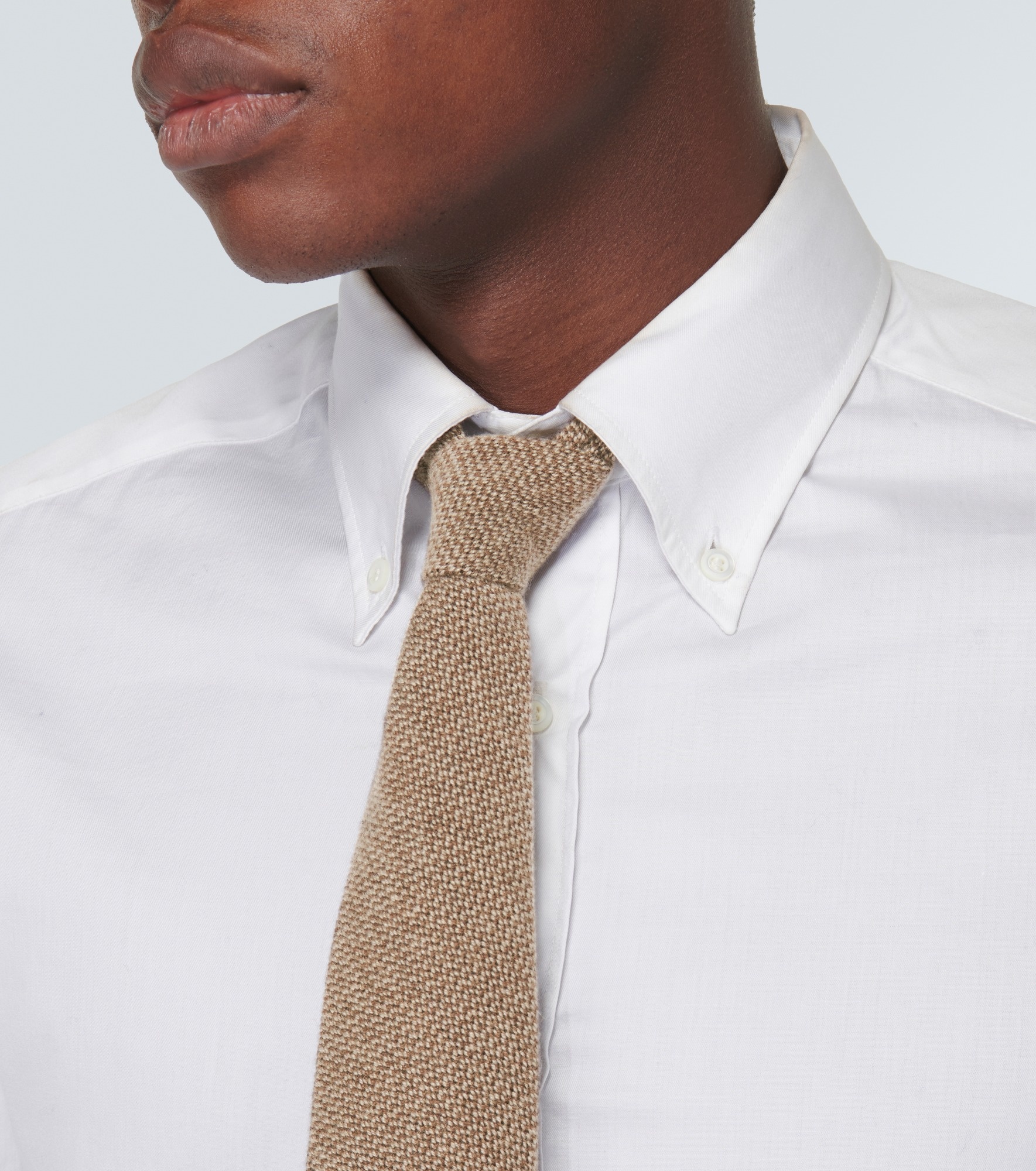 Cashmere and silk tie - 3