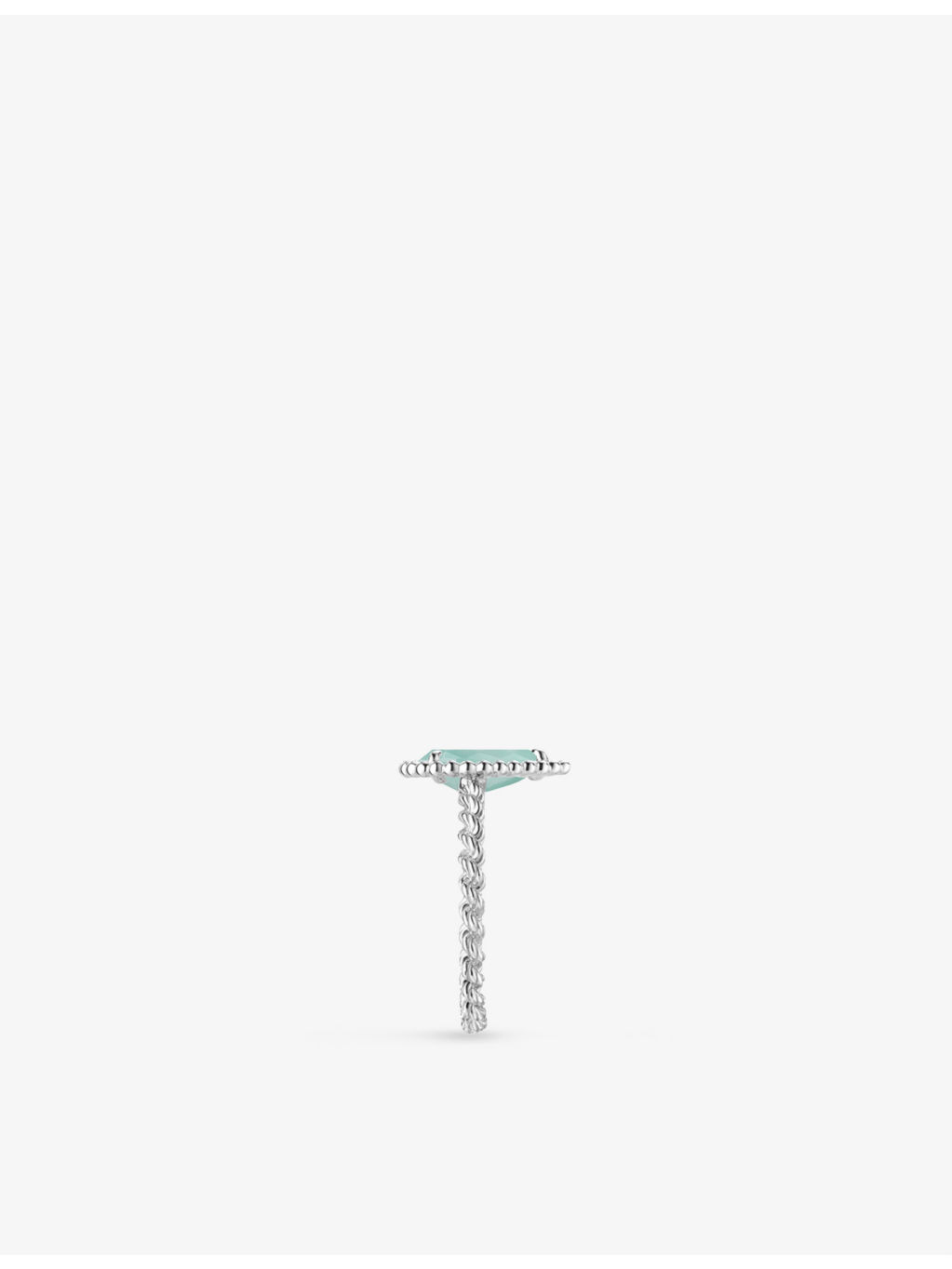 Serpent Bohème 18ct white-gold and 1.16ct aquaprase ring - 2
