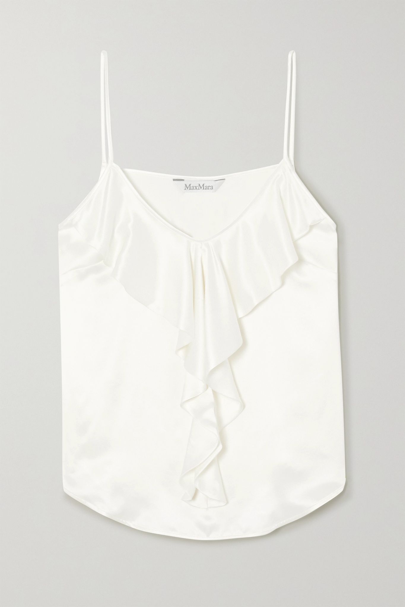 Ruffled silk camisole  - 1