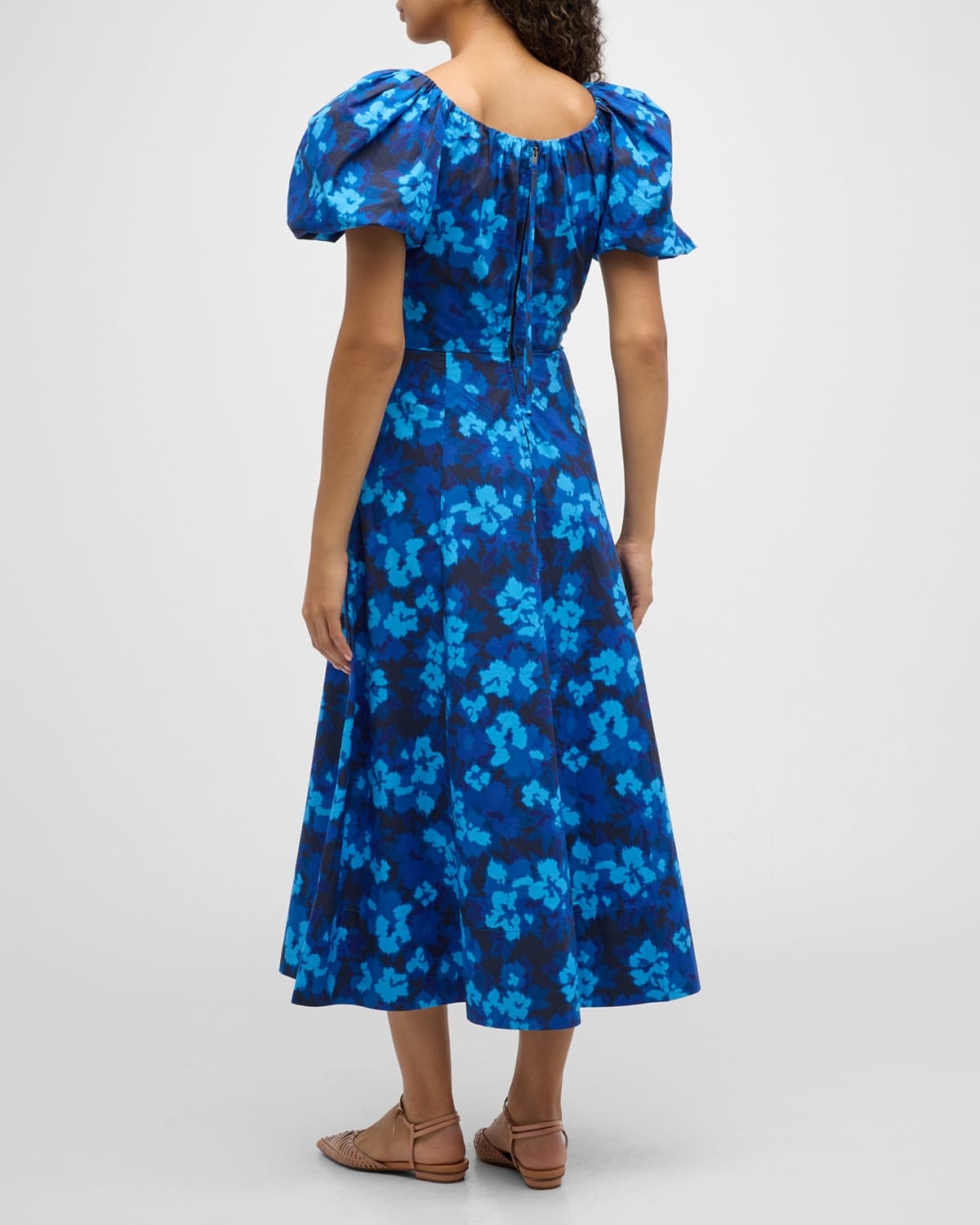 Imara Floral Short-Sleeve Midi Dress - 4
