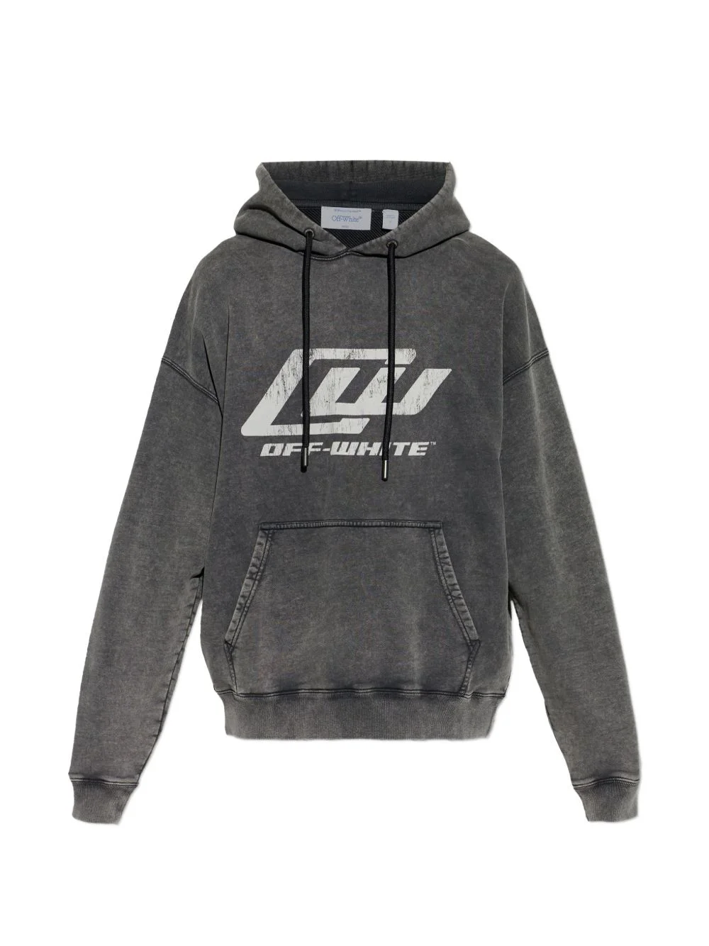 logo-printed hoodie - 1