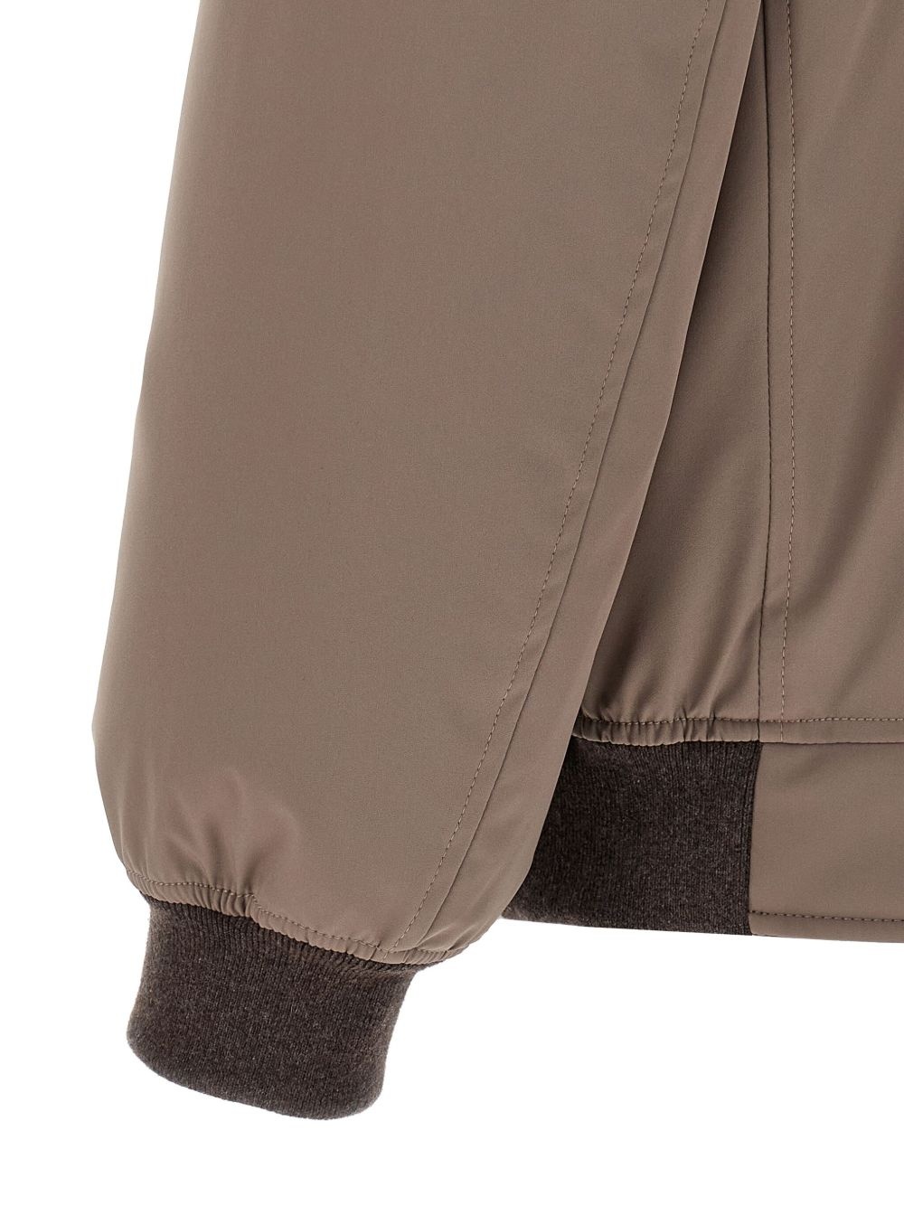 detachable-hood quilted padded jacket - 4