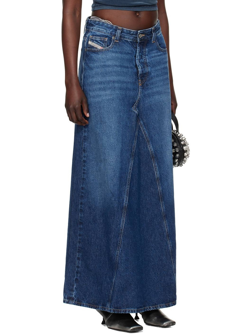 Blue De-Pago Denim Maxi Skirt 2
