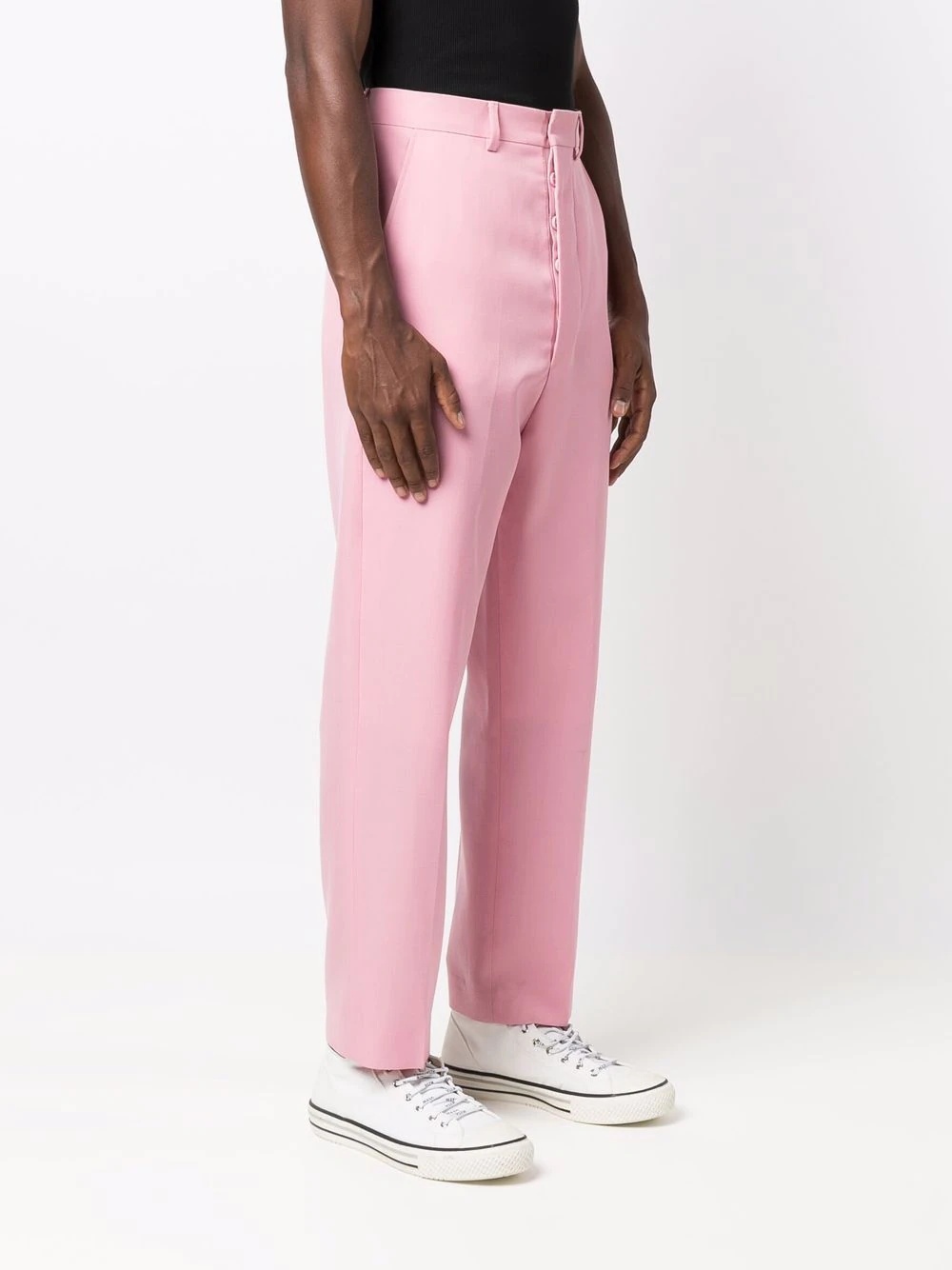 high-waisted tapered trousers - 3