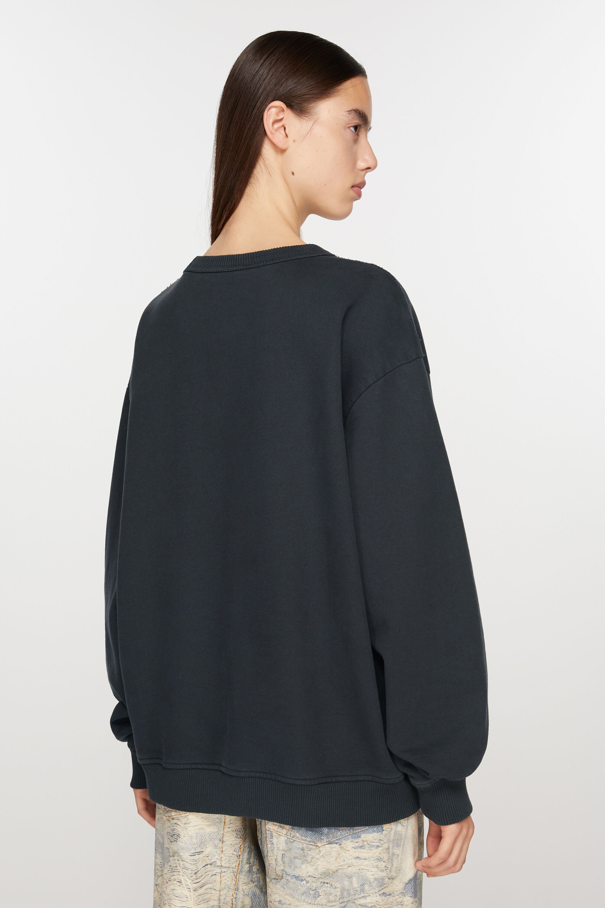 Stamp logo sweatshirt - Black - 3
