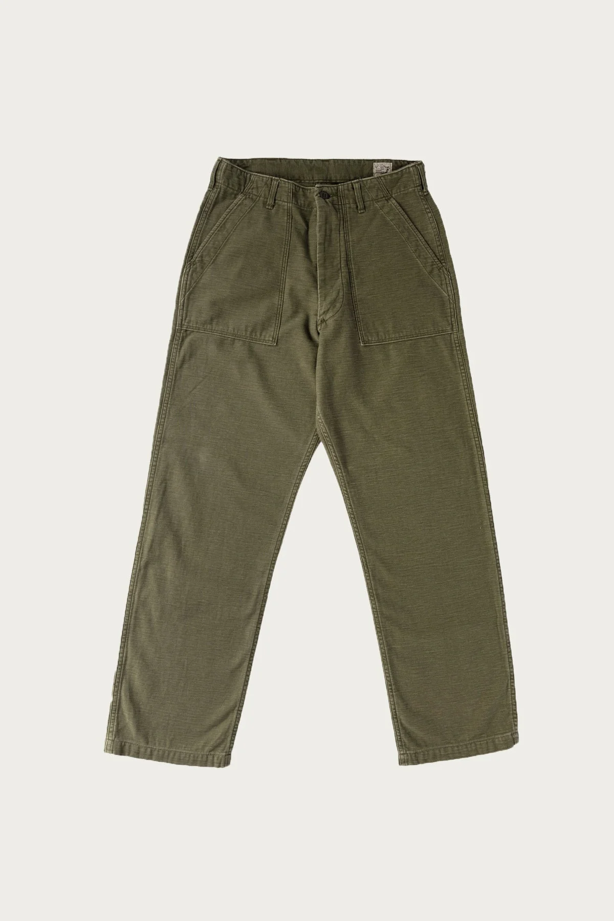 Real Used Wash Vintage Fit Fatigue Pants - Dark Olive Stone - 1