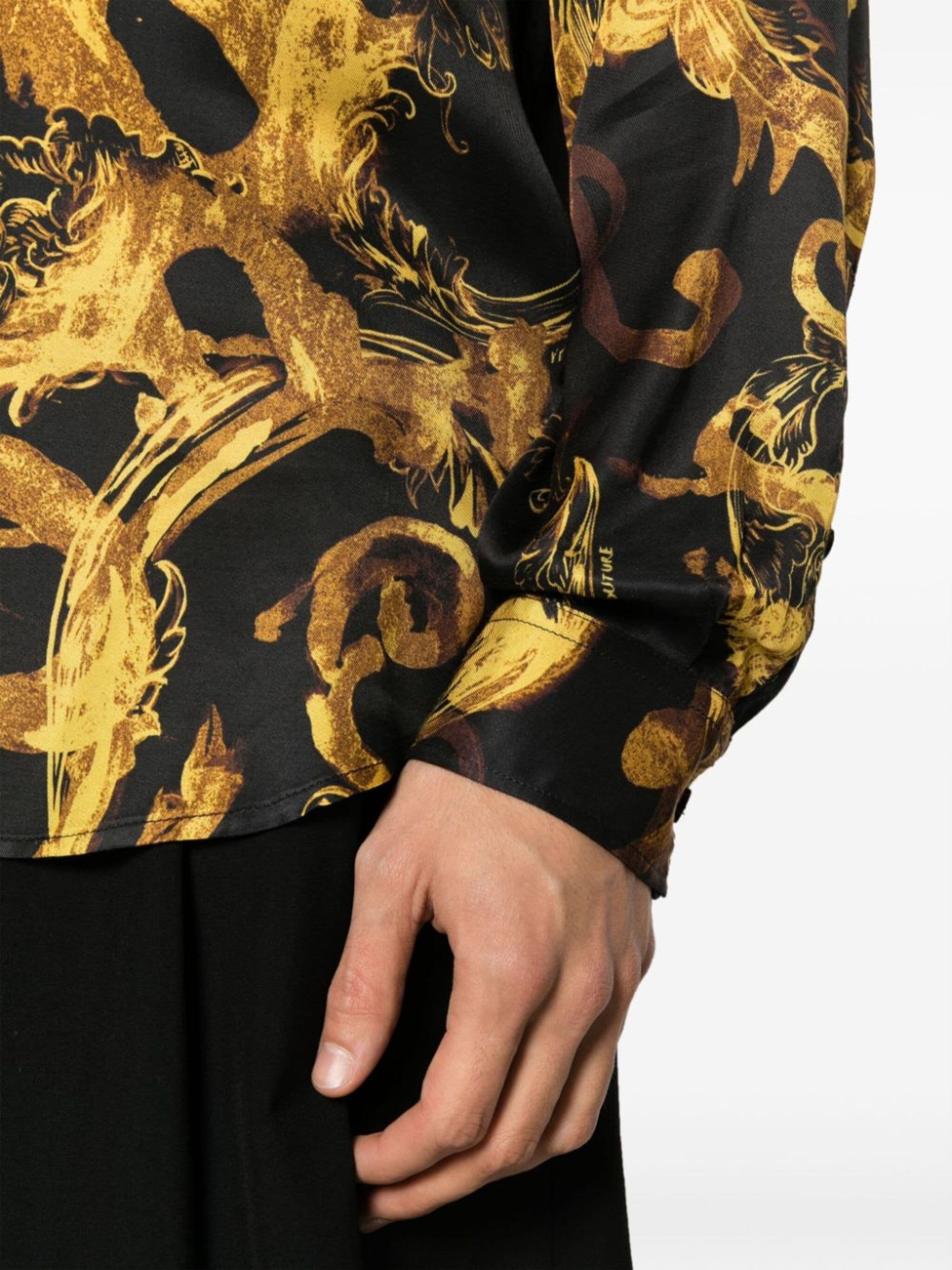 abstract-print long-sleeve shirt - 5