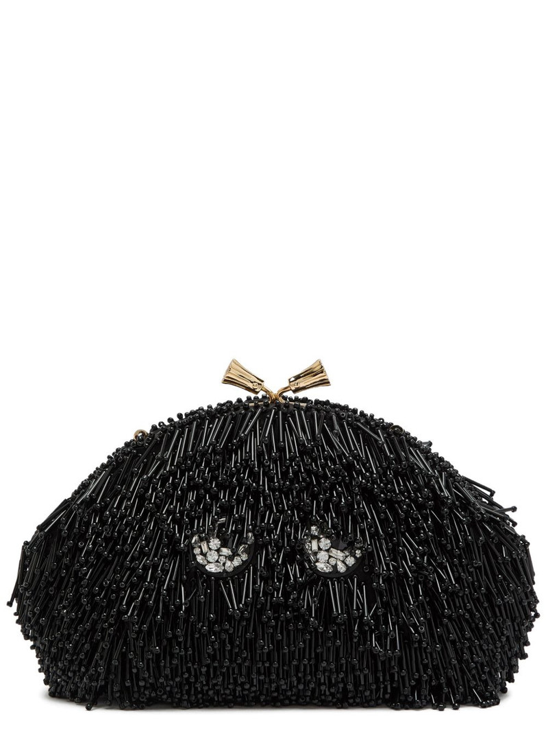 Anya Hindmarch Eyes embellished clutch bag outlook