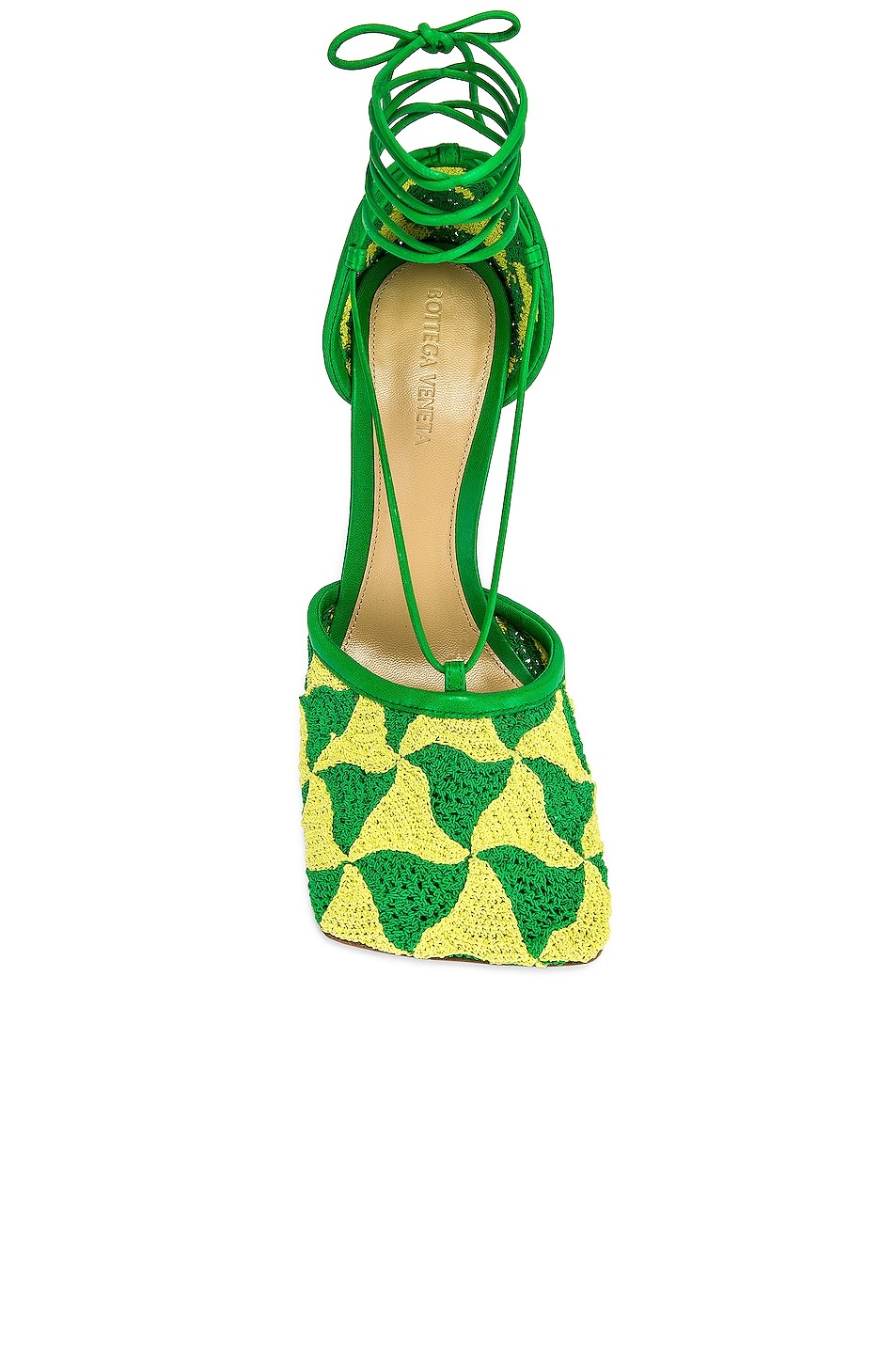 Stretch Lace Up Sandals - 4