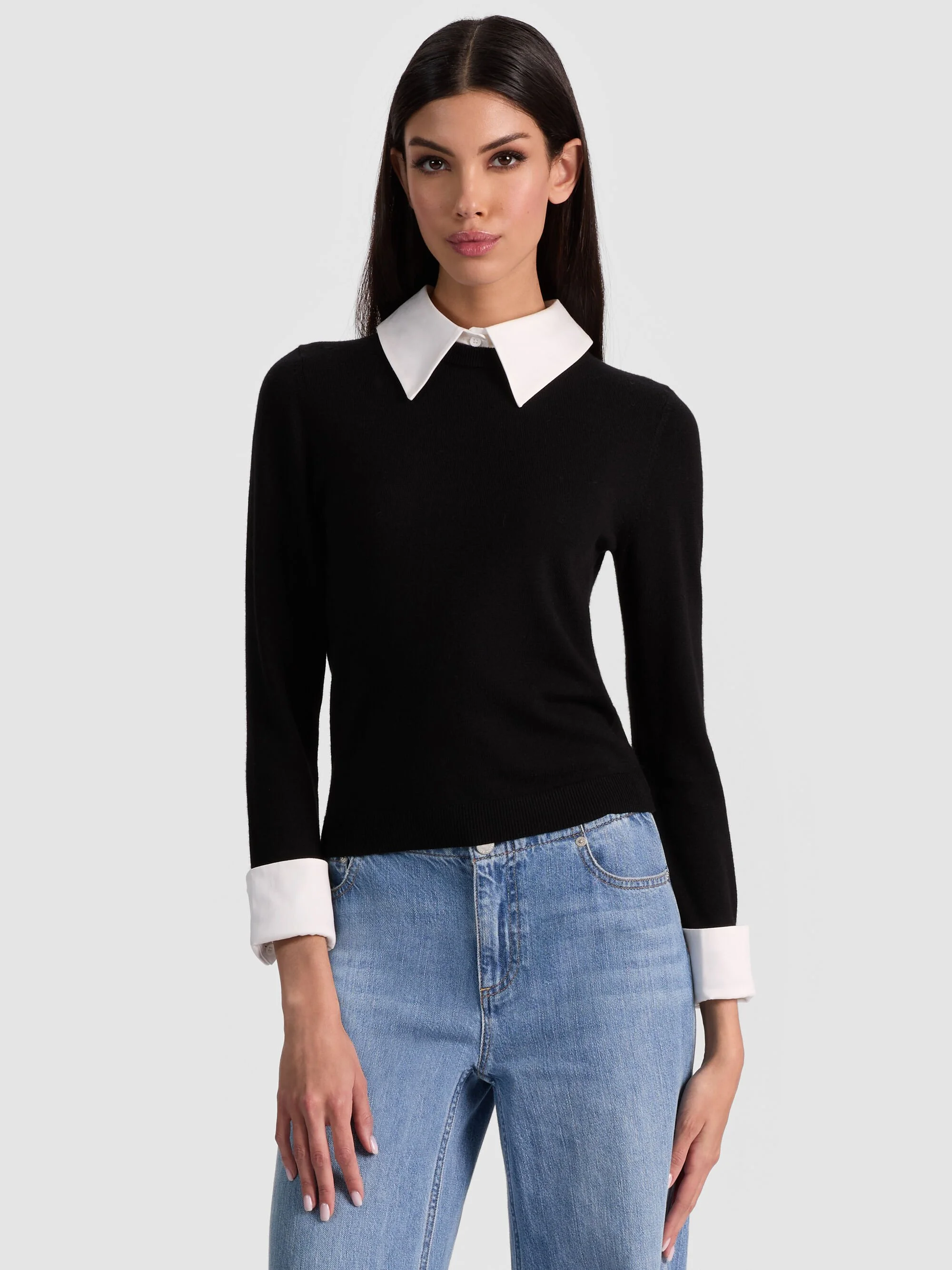 PORLA COLLARED SWEATER - 1
