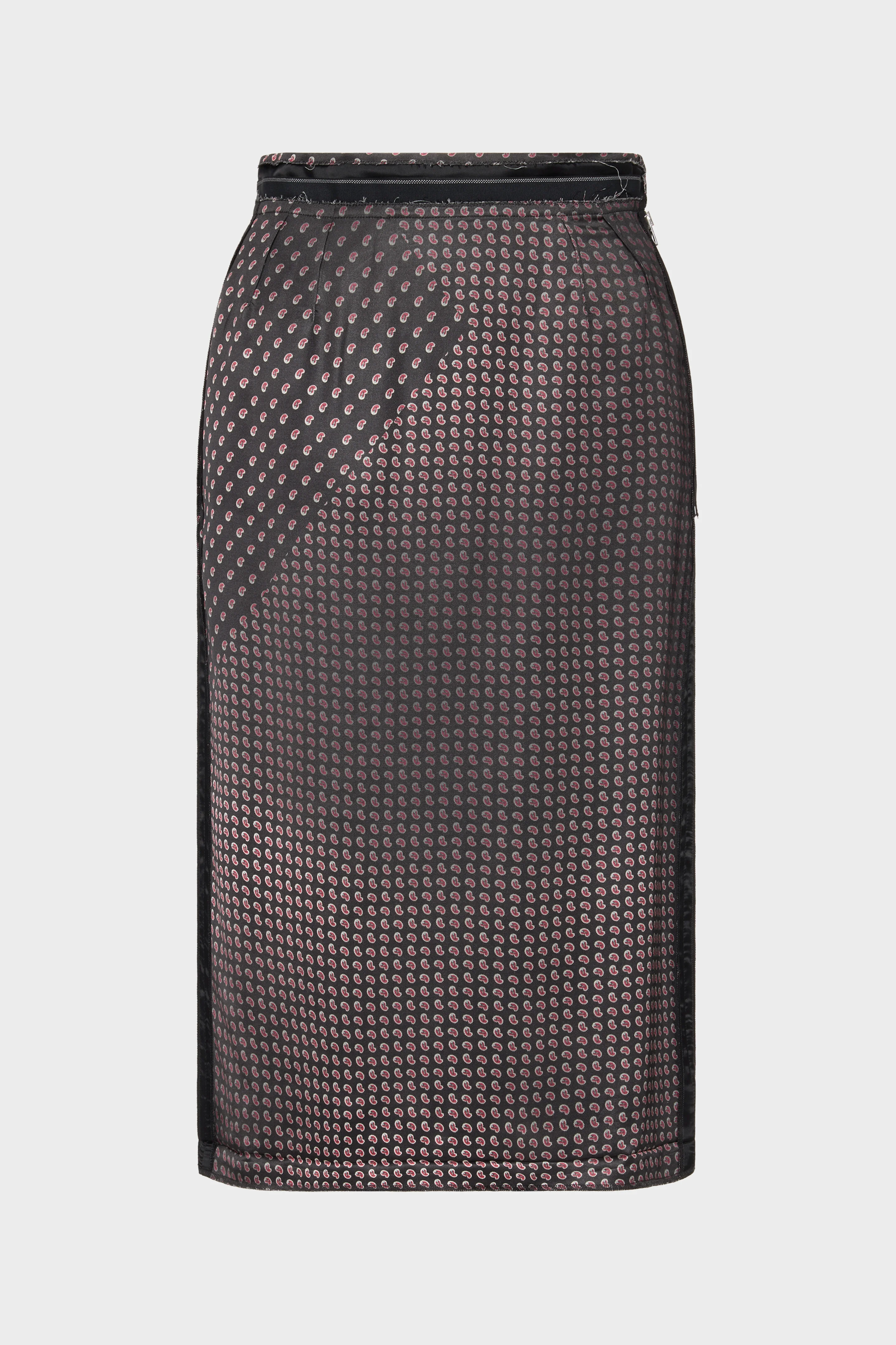 Paisley Print Midi Skirt - 1