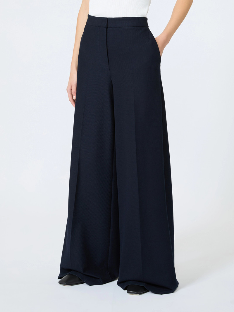 PINZA Wide-fit piqué jersey trousers - ULTRAMARINE 3