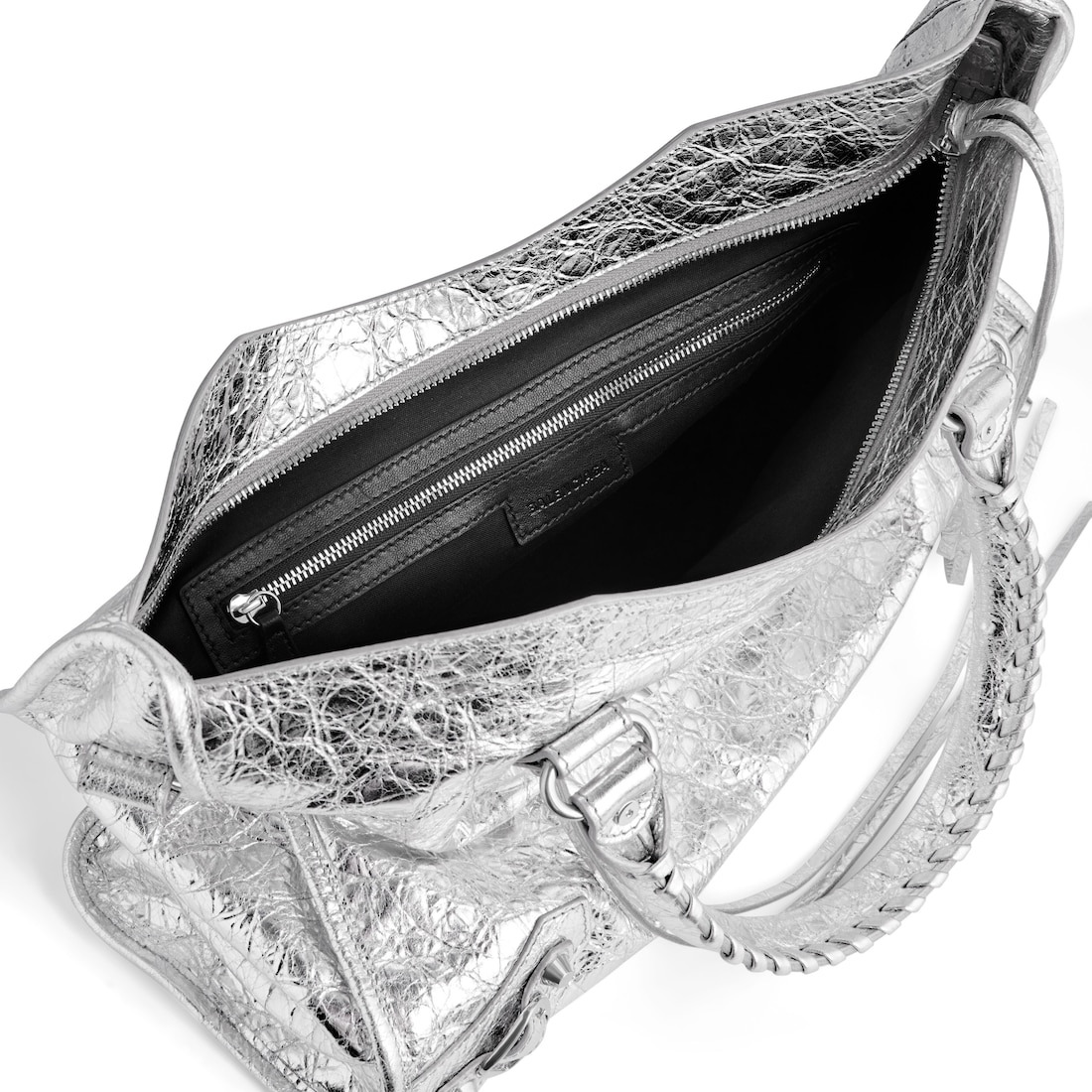 Women's Le City Medium Bag Metallized in Silver - 5