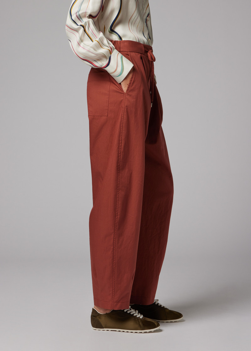 Women's Rust Red Balloon Trousers 10